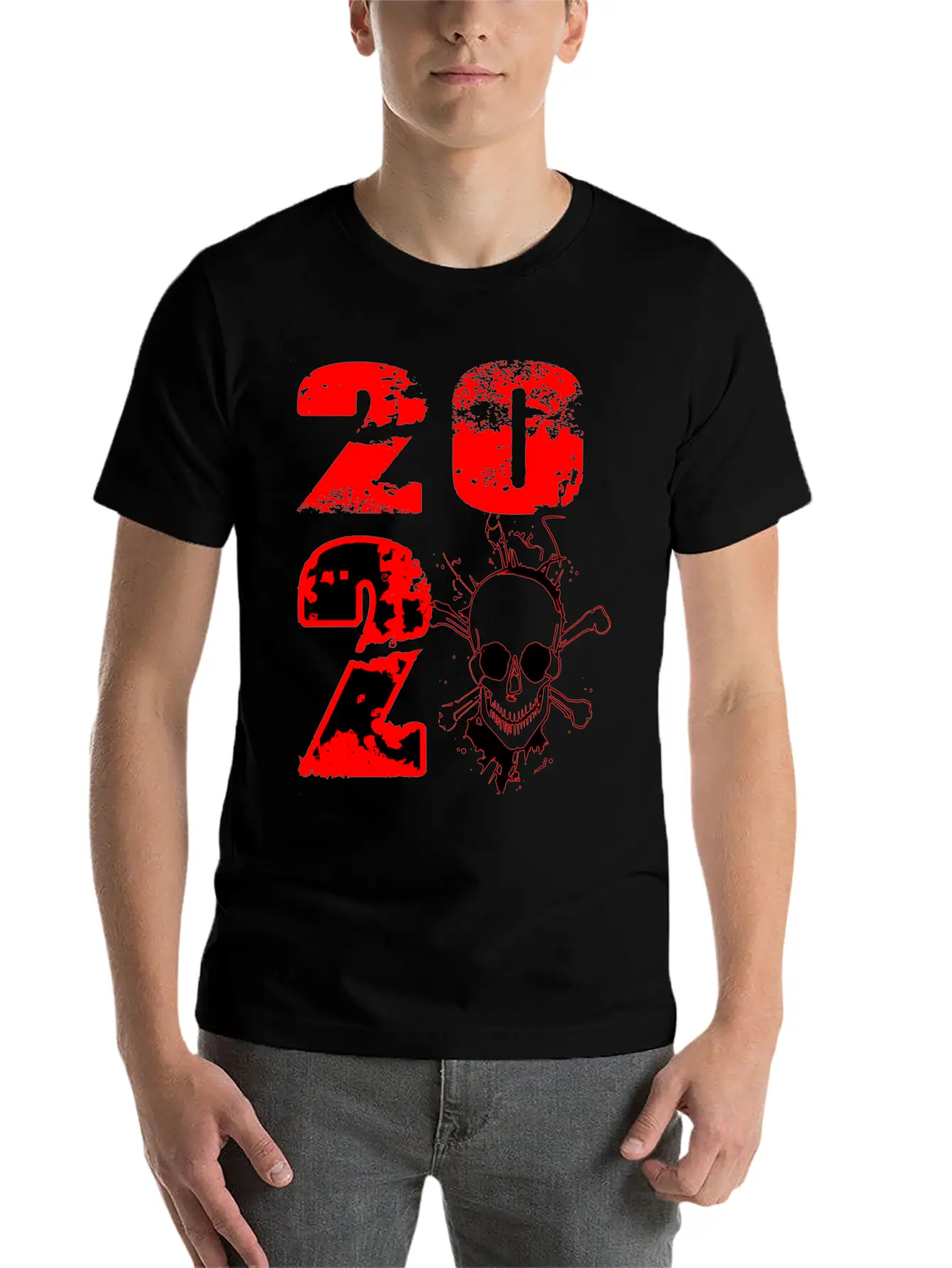 2020 - Skull Modern Fit Casual T-Shirt – Clean And Versatile Design