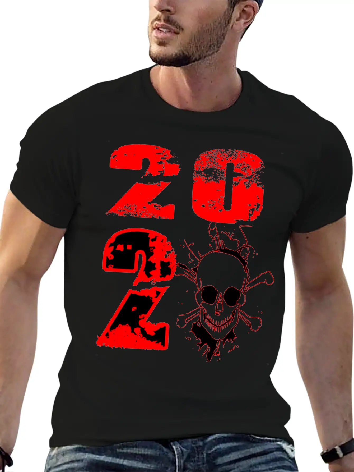2020 - Skull Modern Fit Casual T-Shirt – Clean And Versatile Design