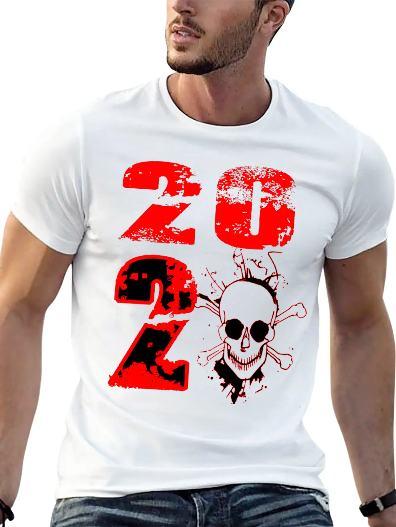 2020 - Skull Modern Fit Casual T-Shirt – Clean And Versatile Design