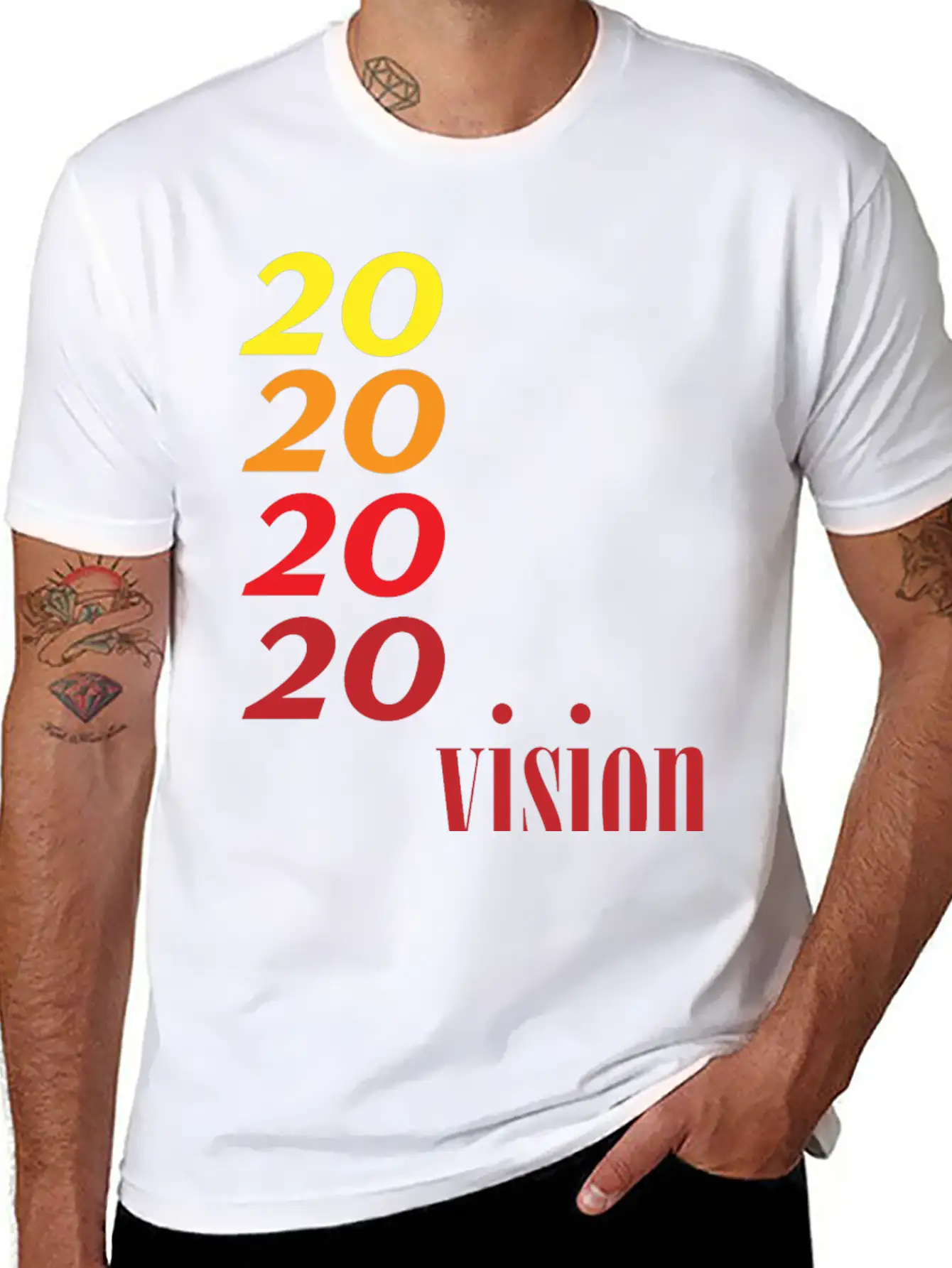 2020vision Basic Graphic T-Shirt – Daily Comfort In Soft Cotton