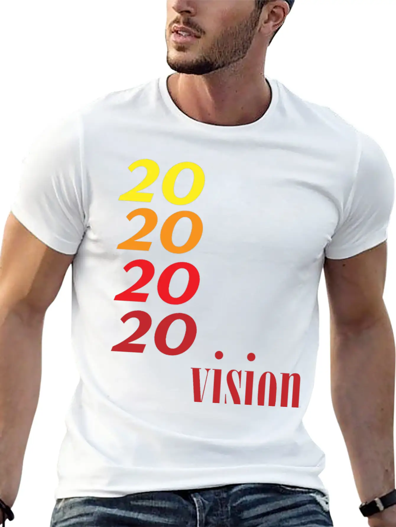 2020vision Basic Graphic T-Shirt – Daily Comfort In Soft Cotton