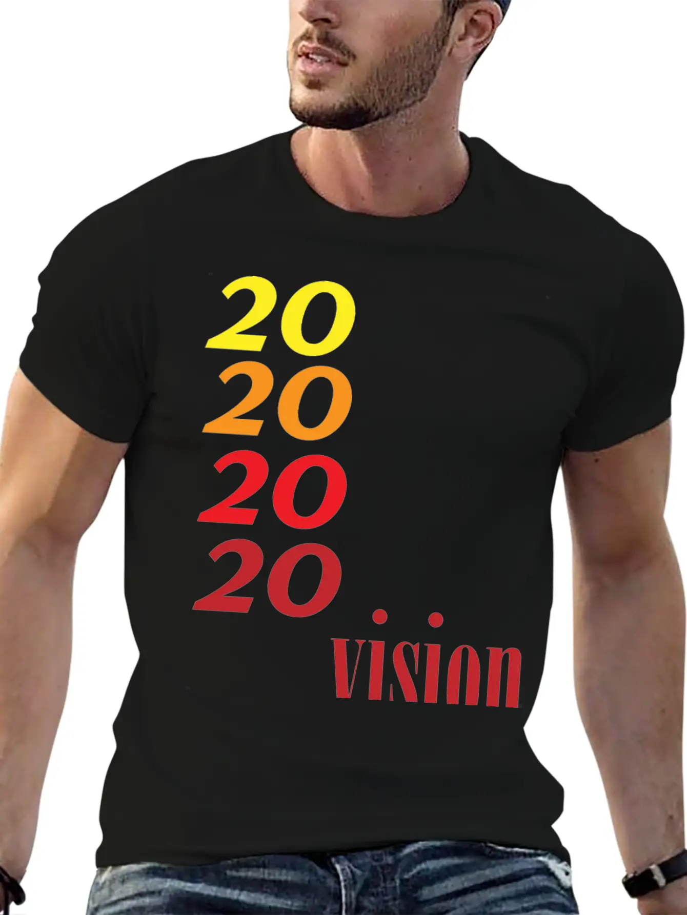 2020vision Basic Graphic T-Shirt – Daily Comfort In Soft Cotton