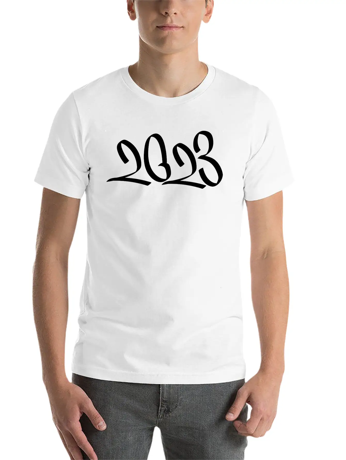 2023 Classic Fit Graphic Tee For Daily Comfort – Unisex Cotton Shirt