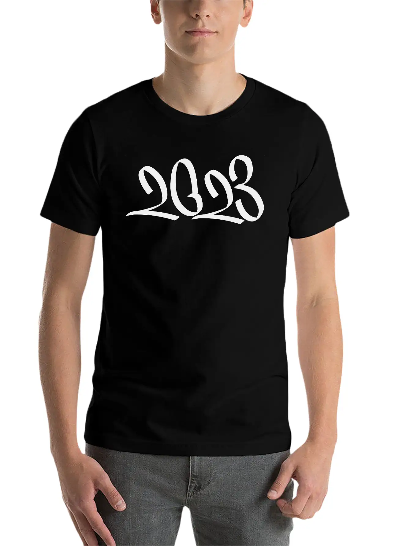2023 Classic Fit Graphic Tee For Daily Comfort – Unisex Cotton Shirt