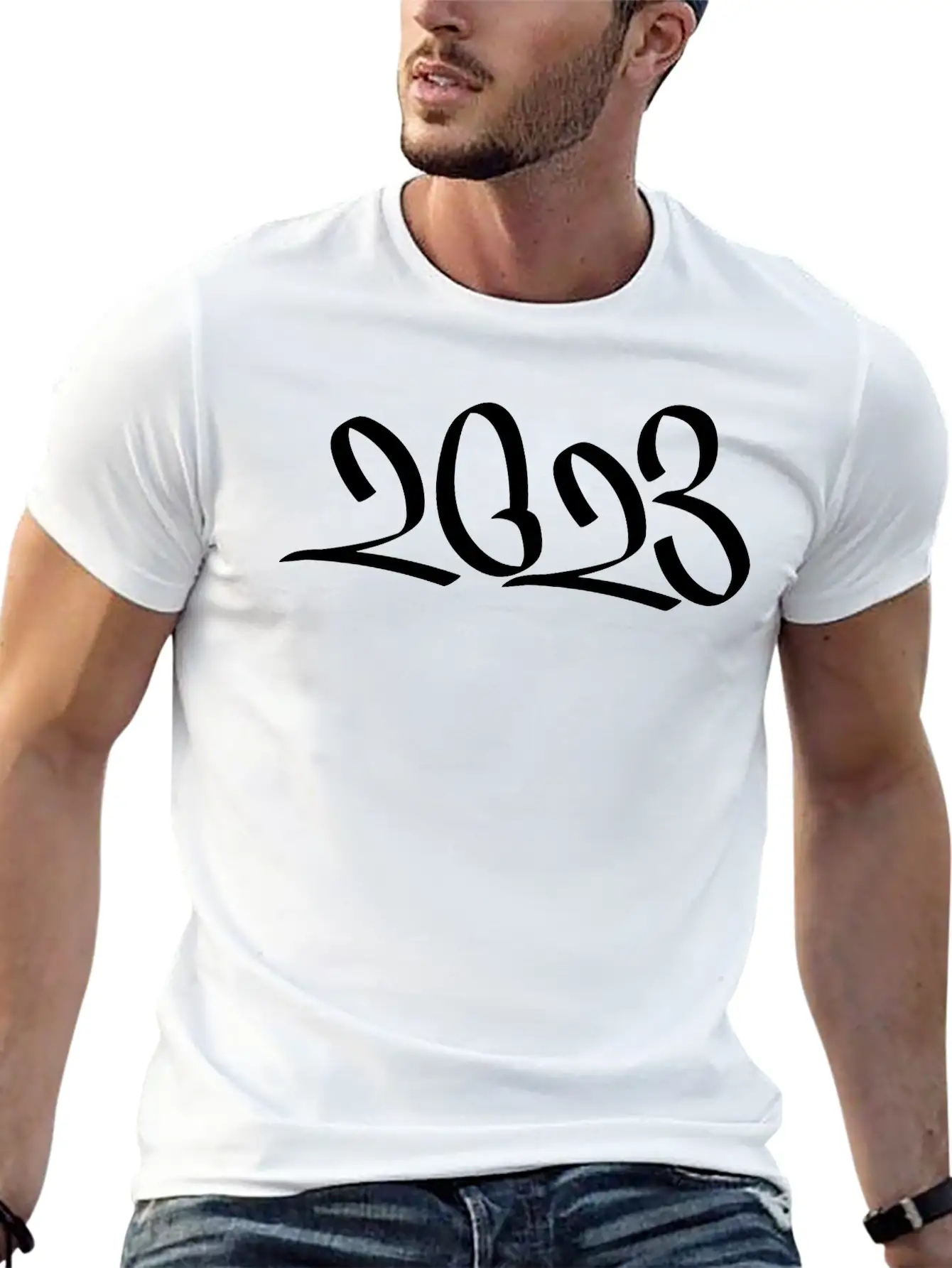 2023 Classic Fit Graphic Tee For Daily Comfort – Unisex Cotton Shirt