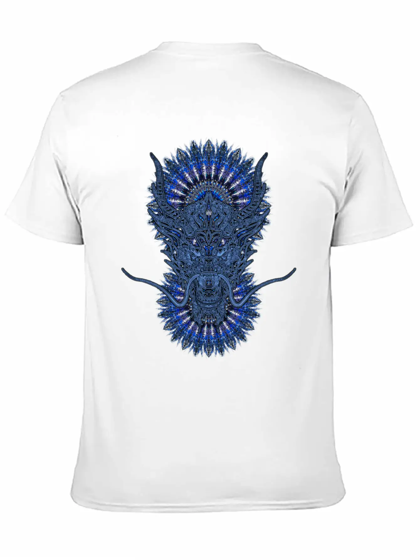 2024 Kaleidoscope Dragon 53 Blue Dragon Classic Fit Graphic Tee For Daily Comfort – Unisex Cotton Shirt