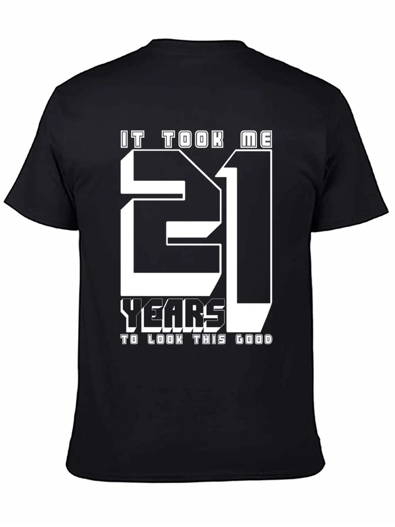 21st Birthday Adult Age Anniversary Twenty One Lightweight Cotton T-Shirt – Daily Comfort Graphic Shirt