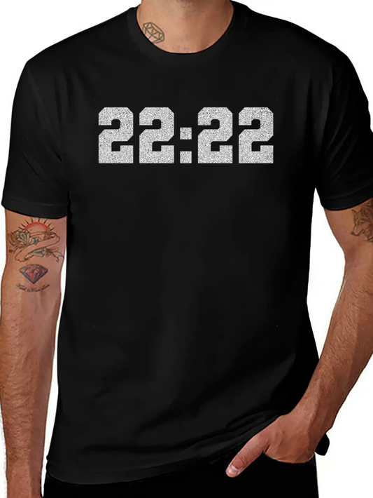 222 Angel Number Intuition Silver Word Art Essential Cotton Tee For Daily Outfits – Unisex Style
