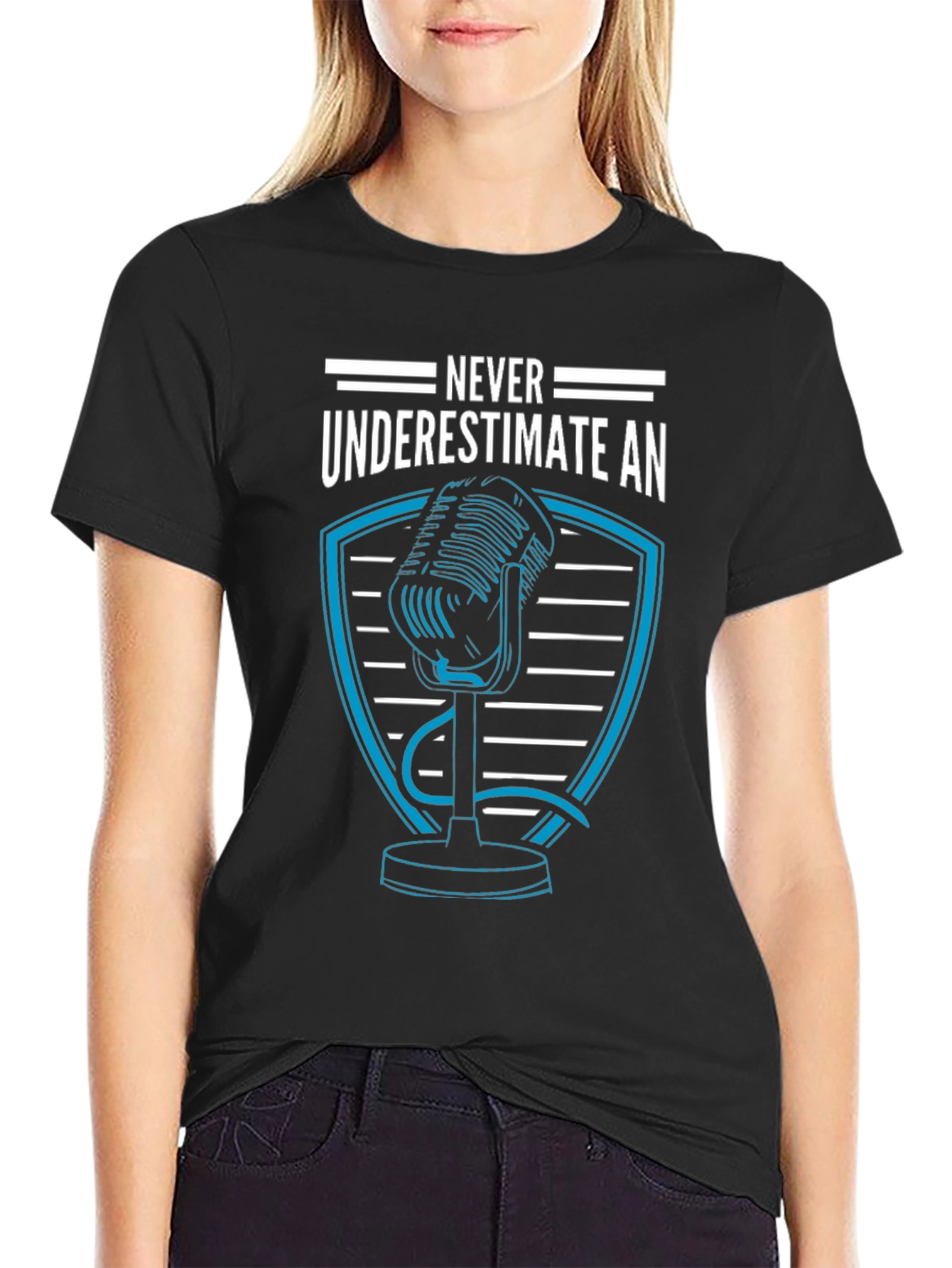 Never Underestimate Podcaster T-Shirt