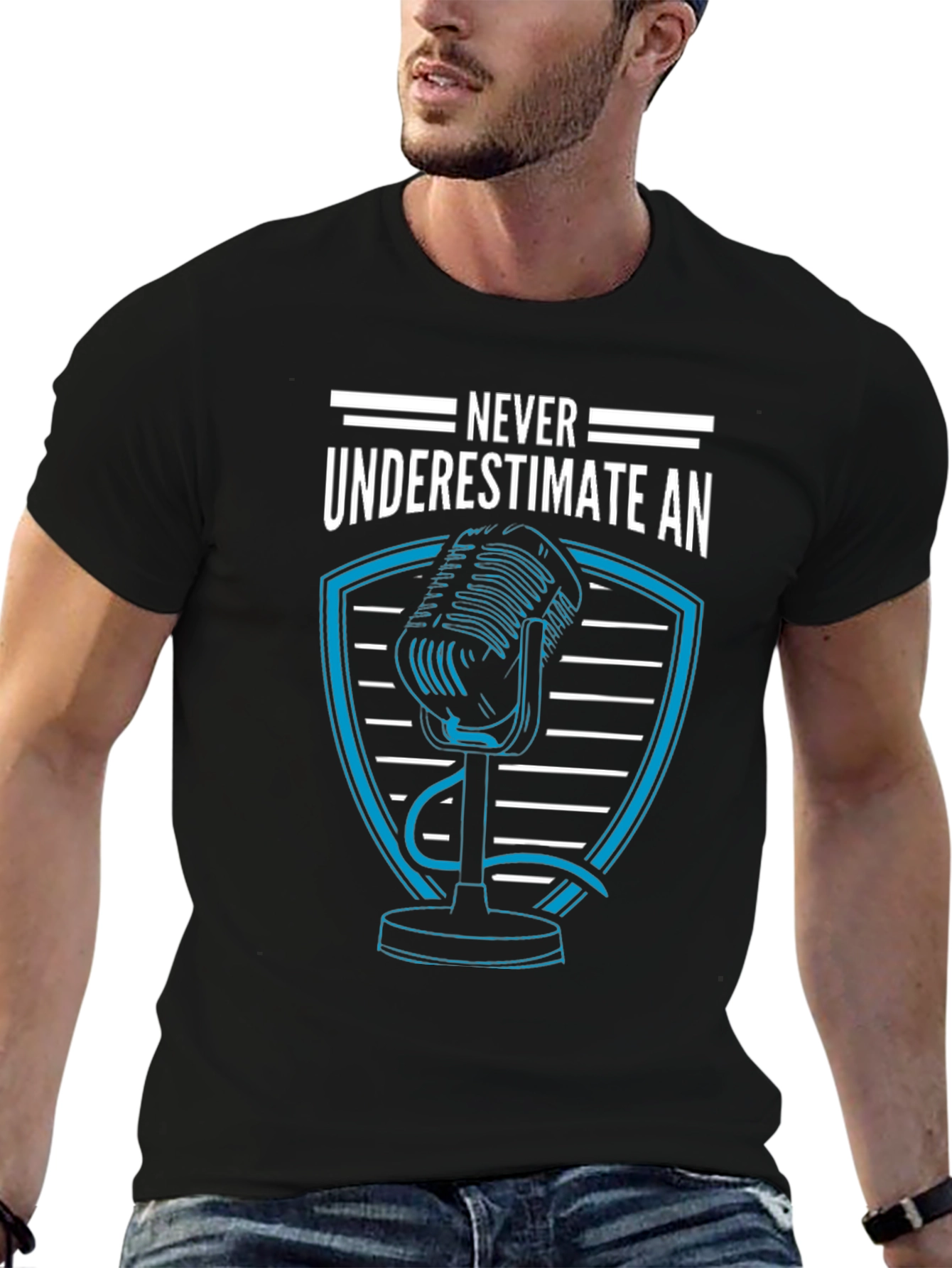 Never Underestimate Podcaster T-Shirt