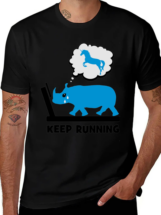 2541614 127849031 Keep Running Comfortable Minimalist Graphic Tee – Summer Style Essential