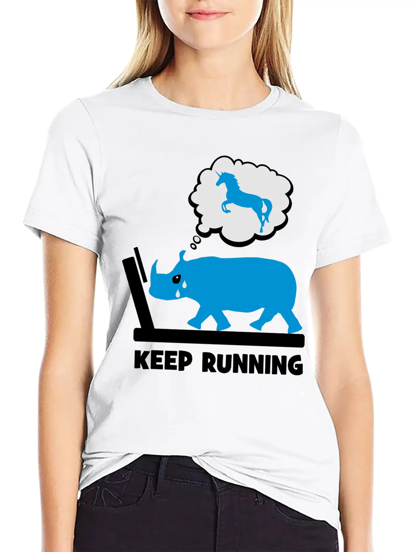 2541614 127849031 Keep Running Comfortable Minimalist Graphic Tee – Summer Style Essential