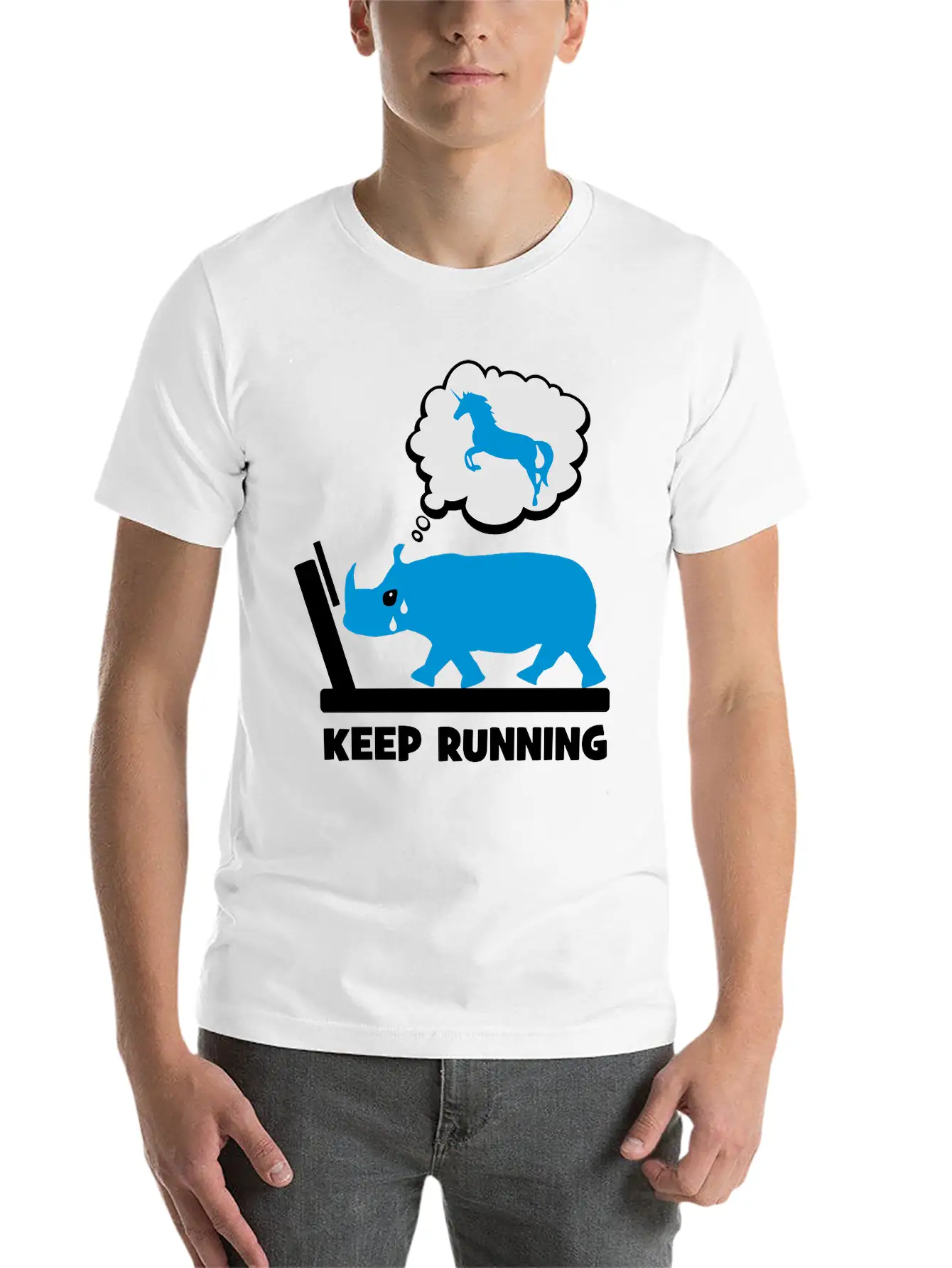 2541614 127849031 Keep Running Comfortable Minimalist Graphic Tee – Summer Style Essential
