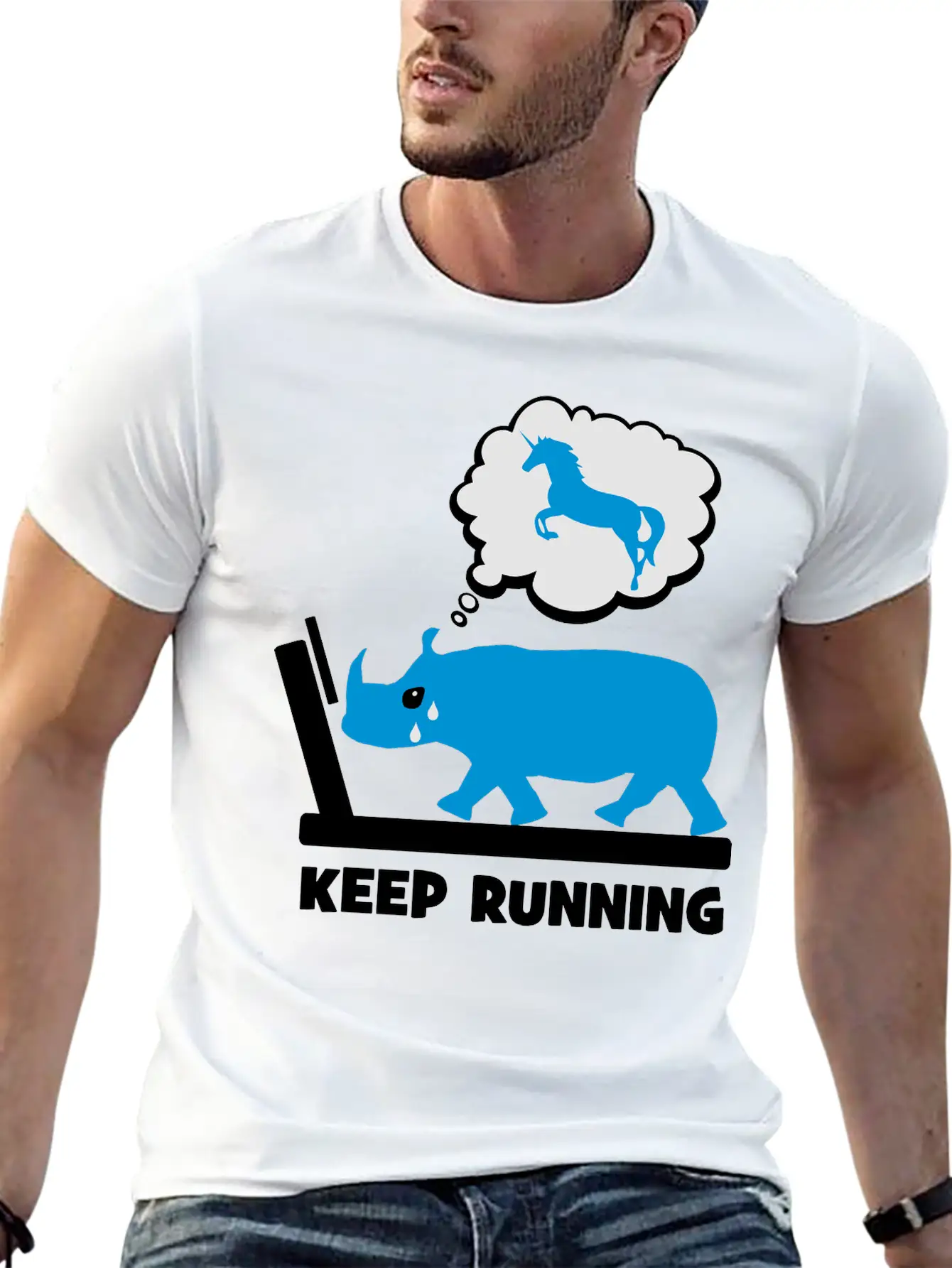 2541614 127849031 Keep Running Comfortable Minimalist Graphic Tee – Summer Style Essential