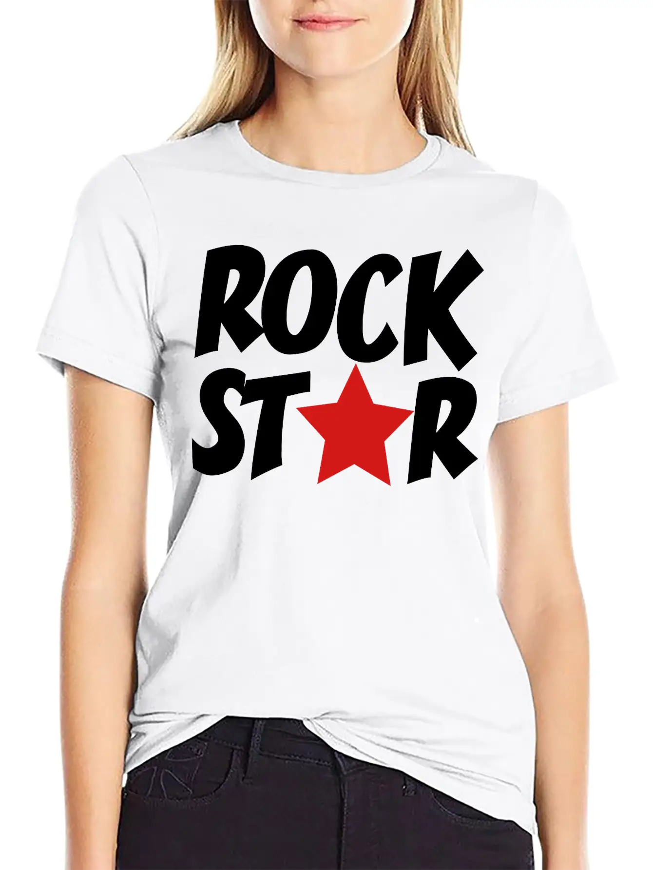 2541614 15347155 Rock Star Modern Fit Casual T-Shirt – Clean And Versatile Design