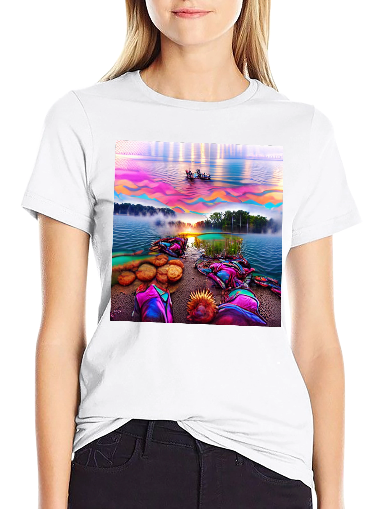 Vibrant Landscape Graphic Tee