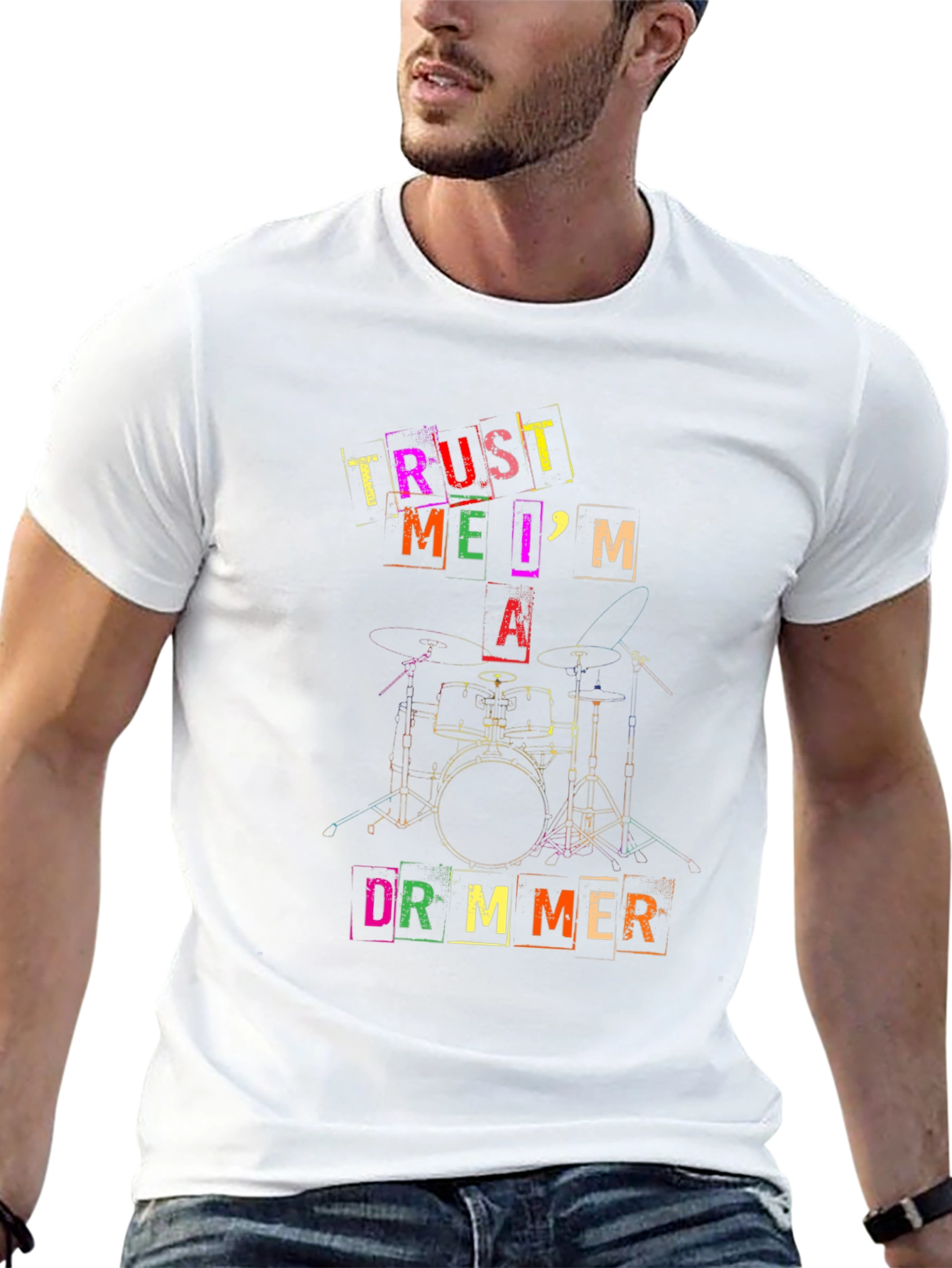 Trust Me Im A Drummer Black T-Shirt