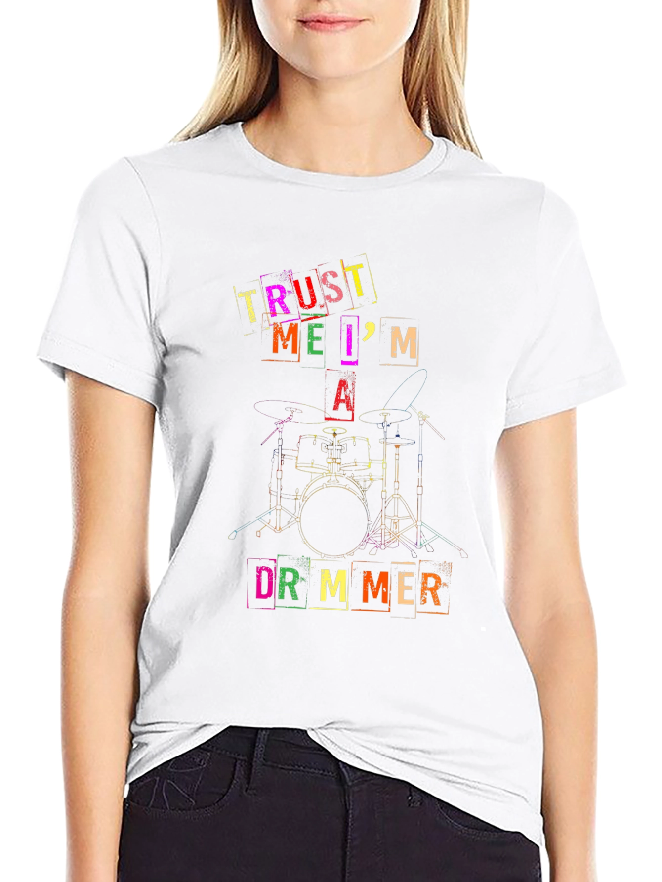 Trust Me Im A Drummer Black T-Shirt