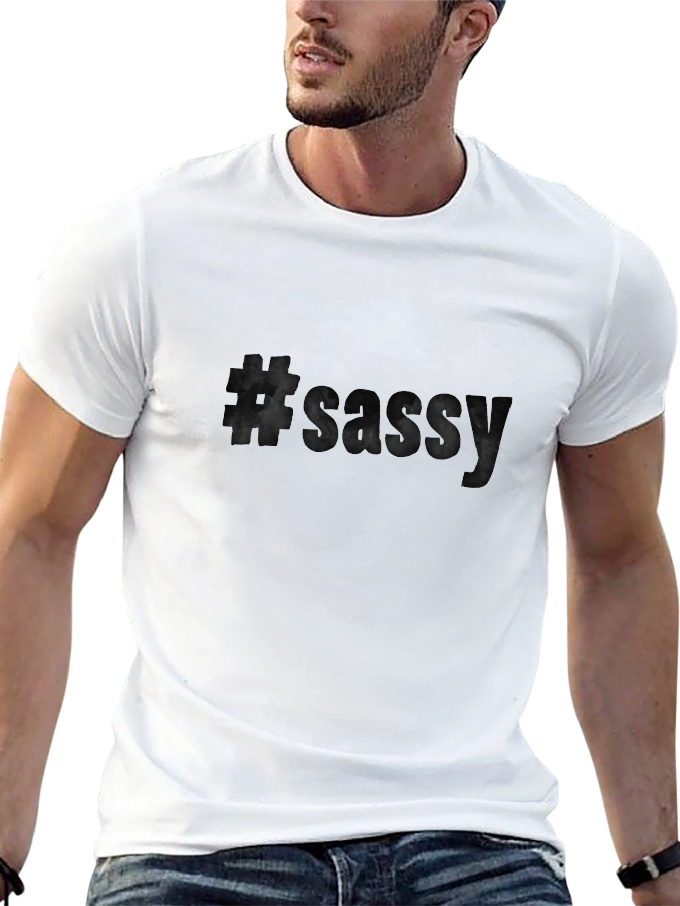 Sassy Black T-Shirt - Soft Cotton Blend
