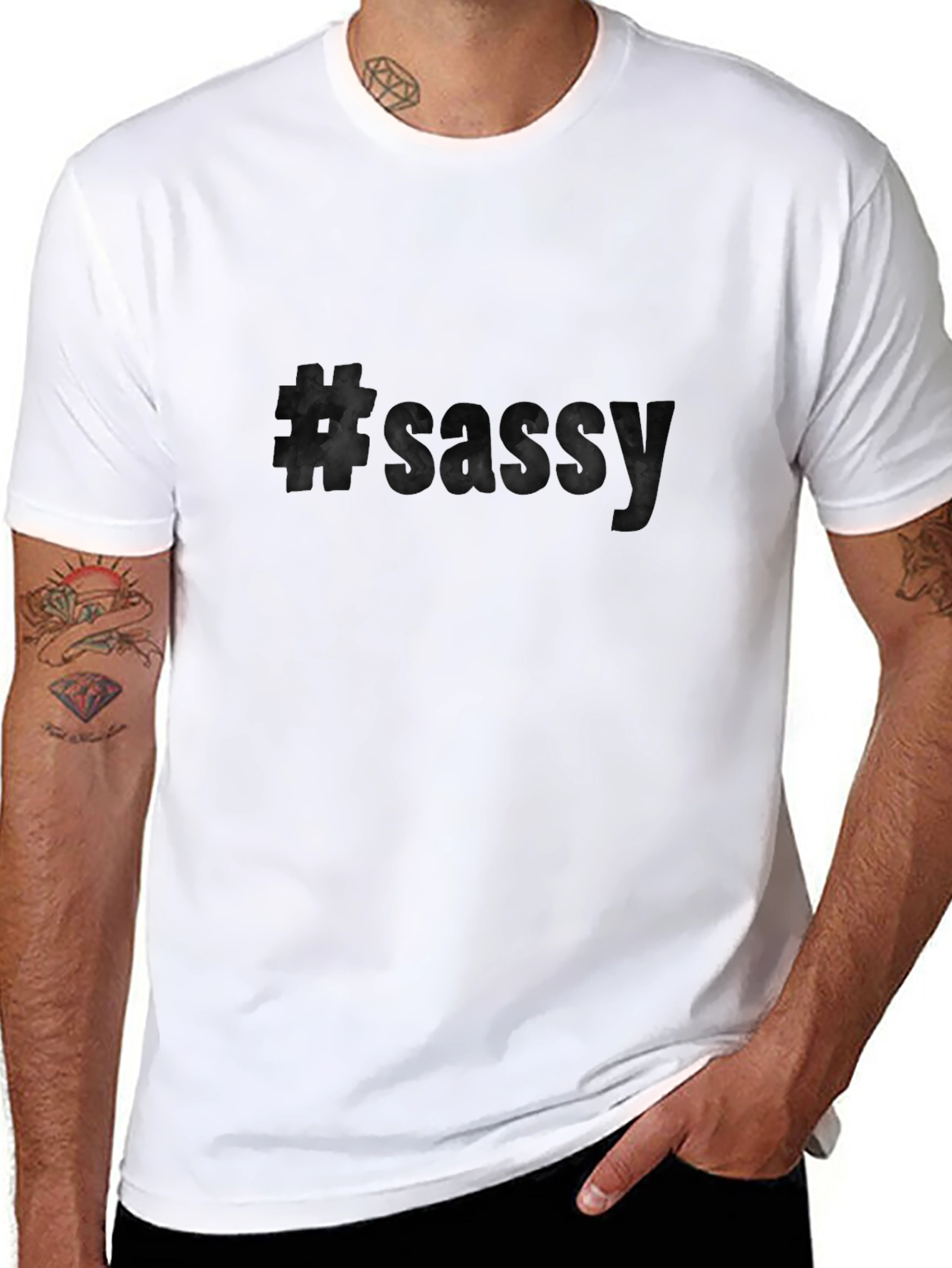 Sassy Black T-Shirt - Soft Cotton Blend