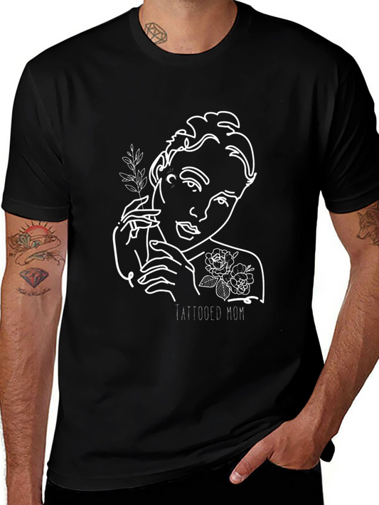 Tattooed Mom Graphic T-Shirt - Unisex Black Tee