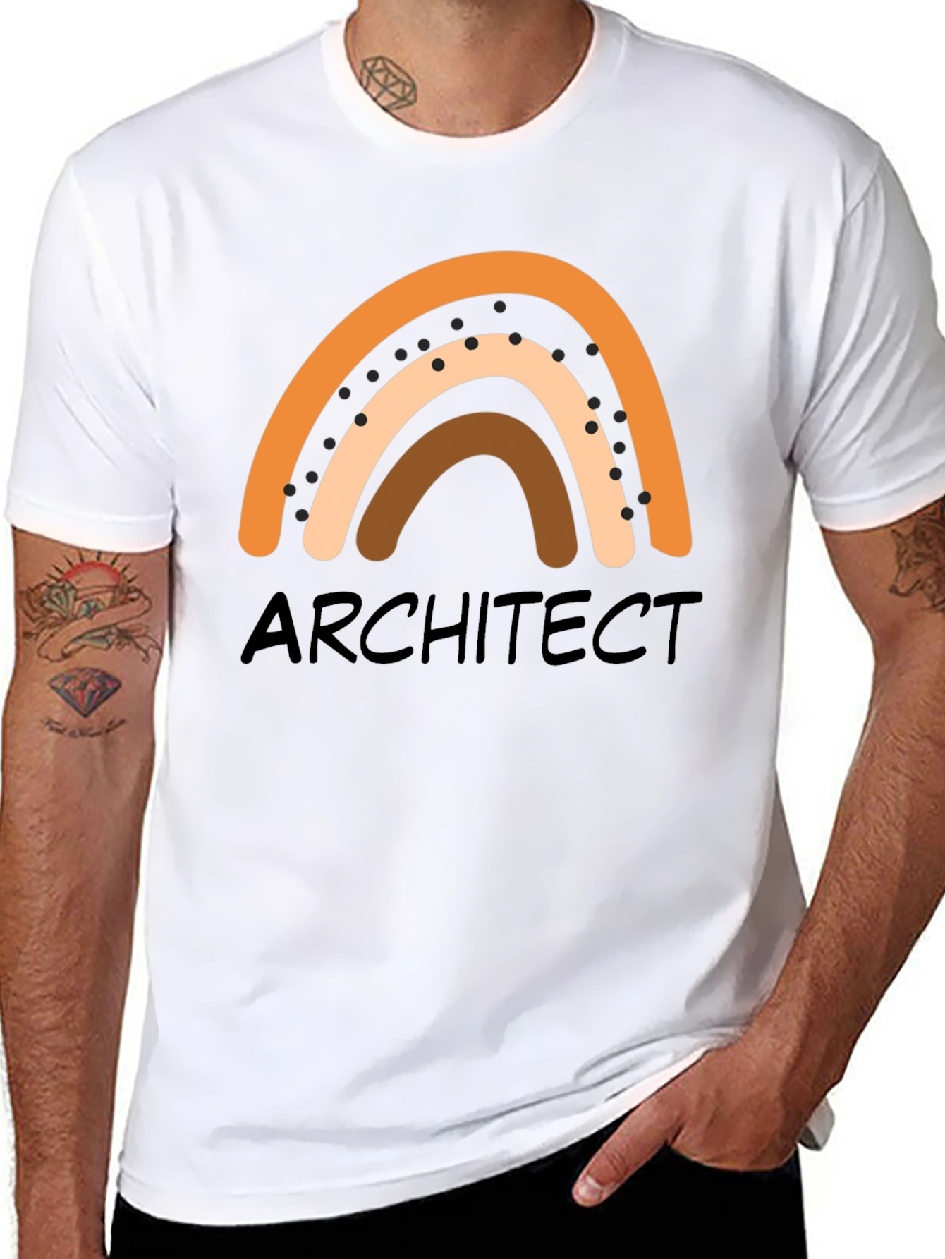 Architect Rainbow Graphic T-Shirt - Unisex Crew Neck