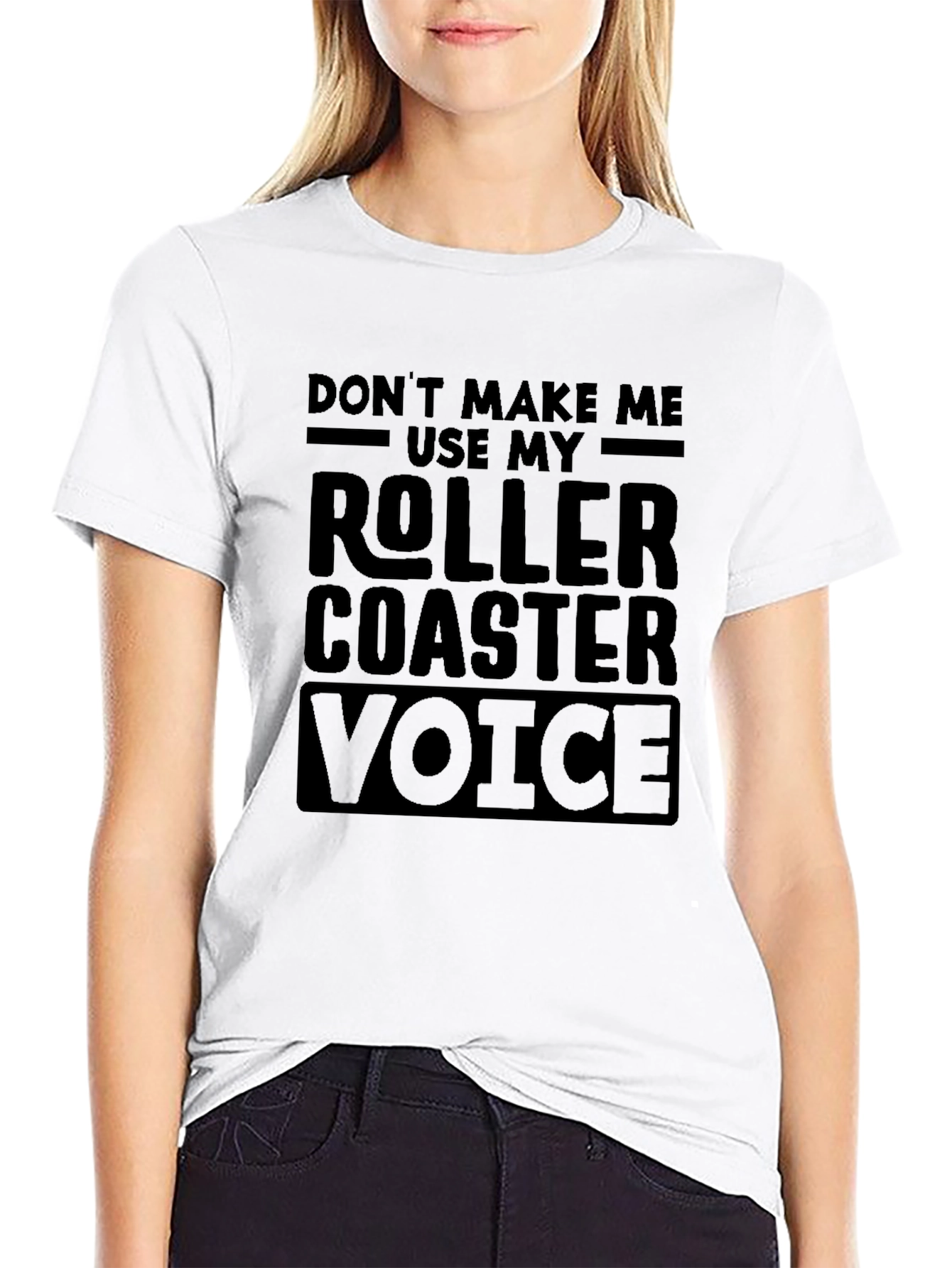 Roller Coaster Voice T-Shirt Funny Theme Park Apparel