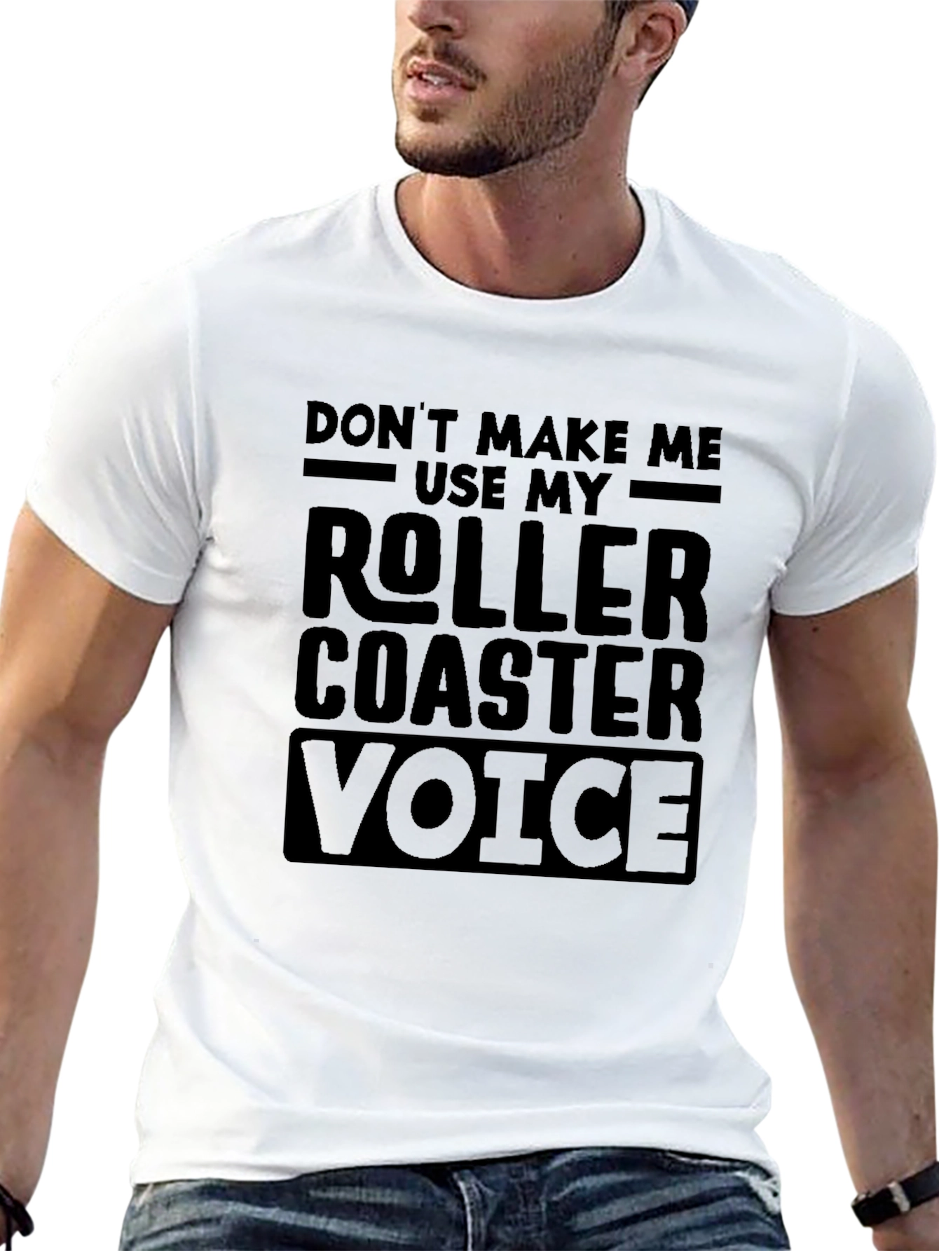 Roller Coaster Voice T-Shirt Funny Theme Park Apparel