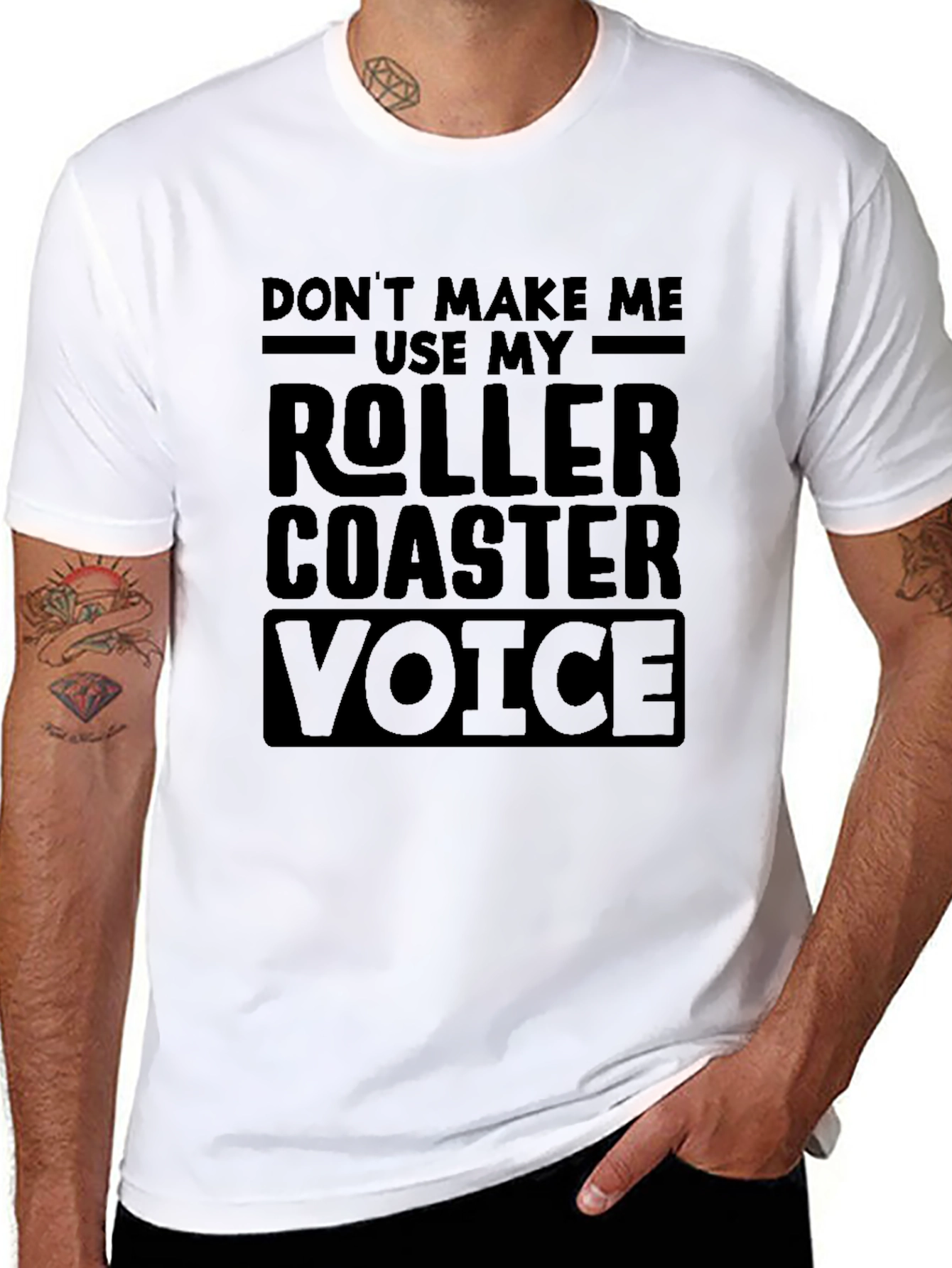 Roller Coaster Voice T-Shirt Funny Theme Park Apparel