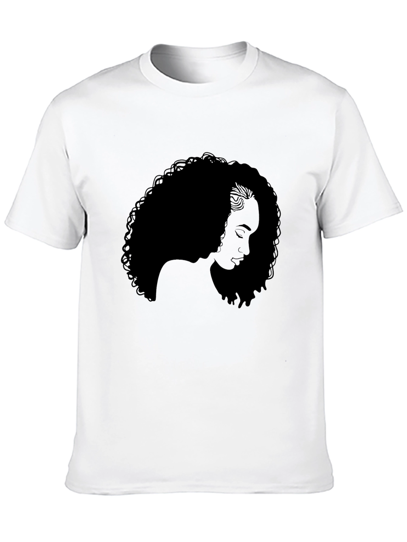 Silhouette Afro Woman Graphic Tee - Unisex