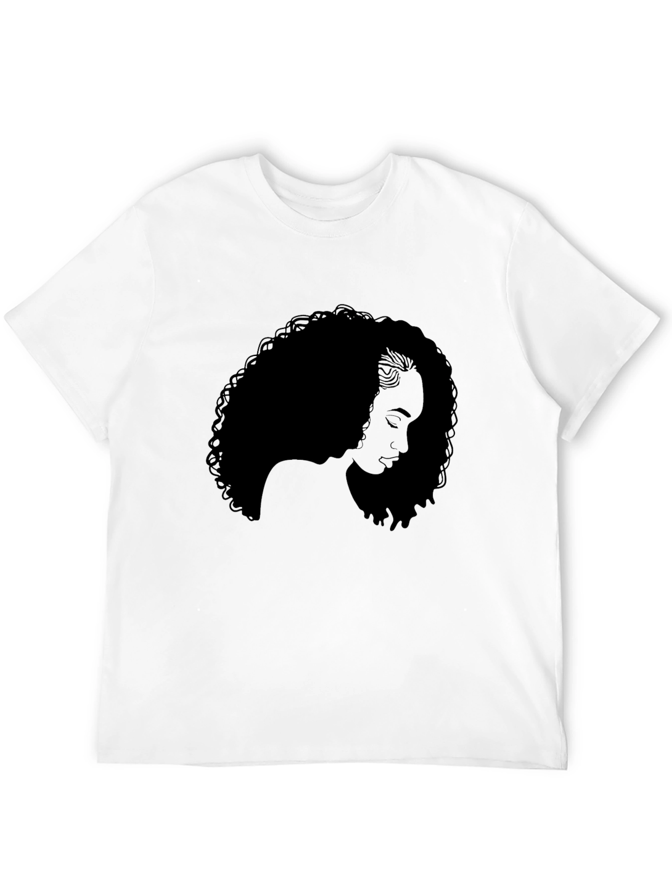 Silhouette Afro Woman Graphic Tee - Unisex