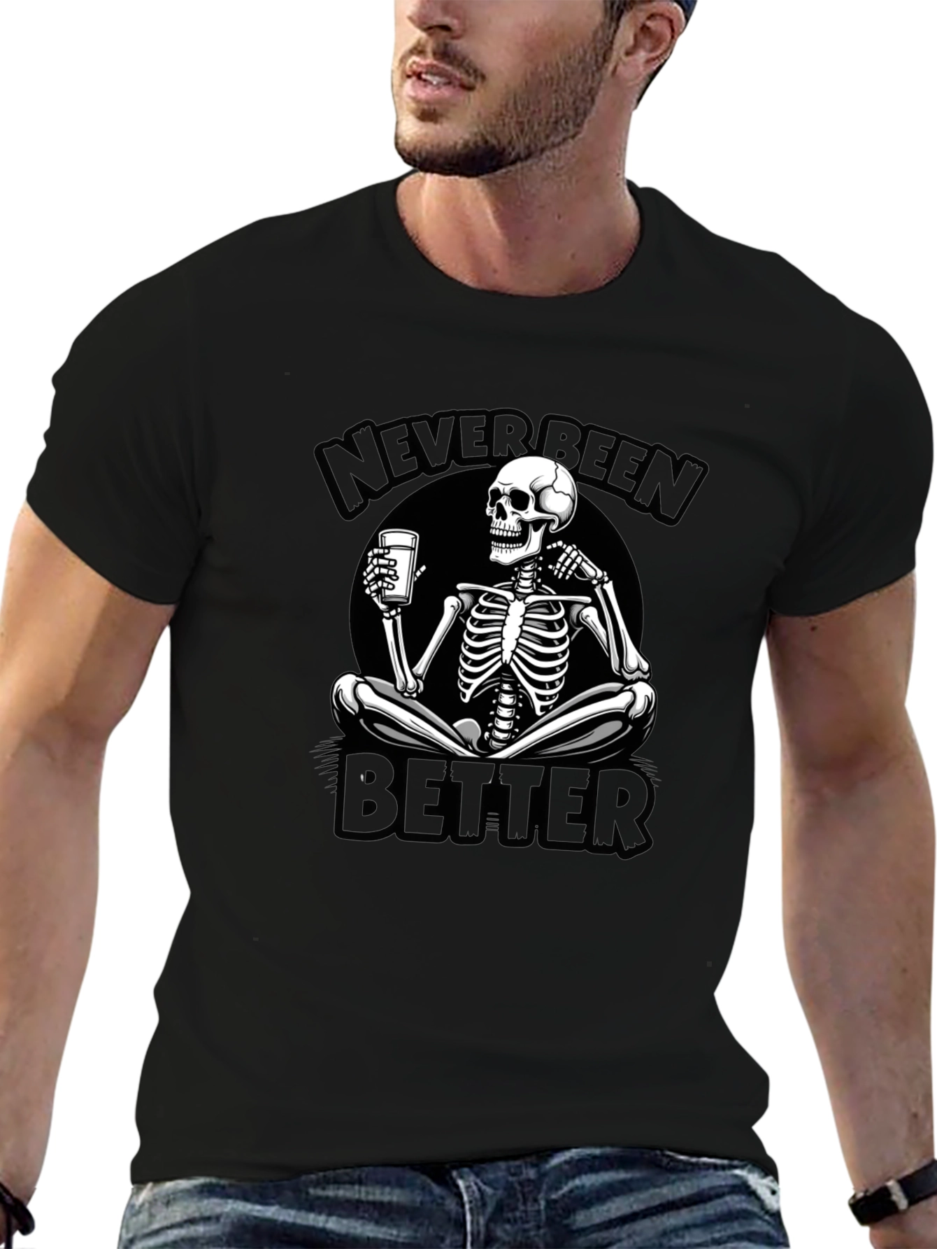 Never Been Better Skeleton Graphic Tee