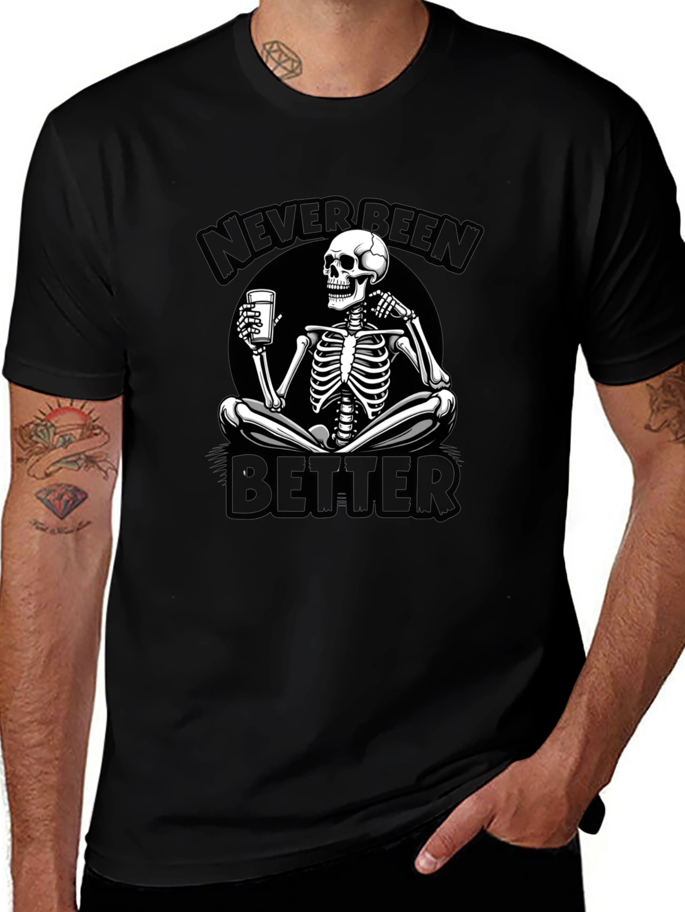 Never Been Better Skeleton Graphic Tee