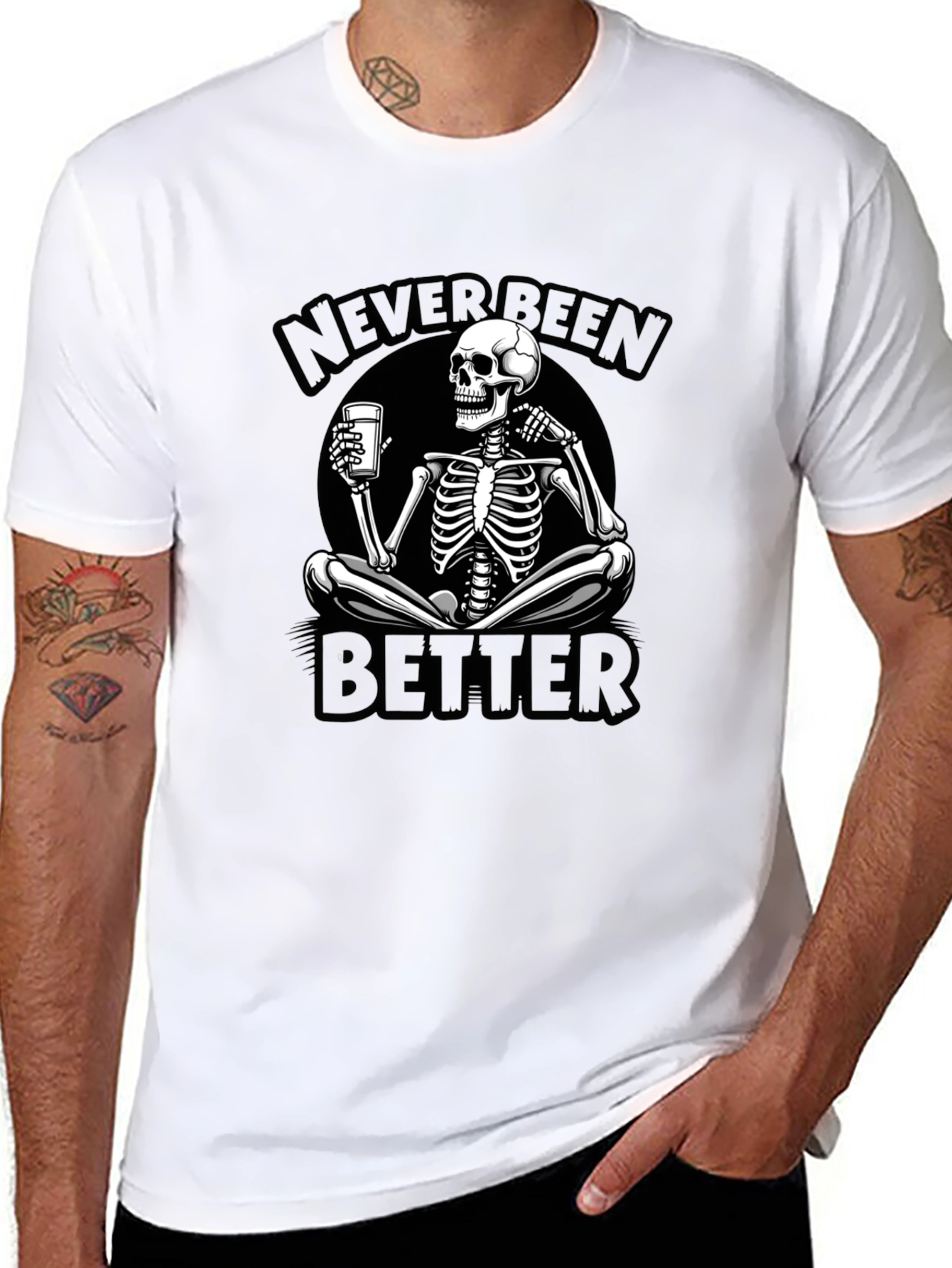 Never Been Better Skeleton Graphic Tee