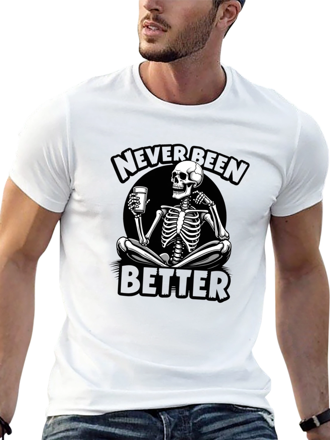 Never Been Better Skeleton Graphic Tee