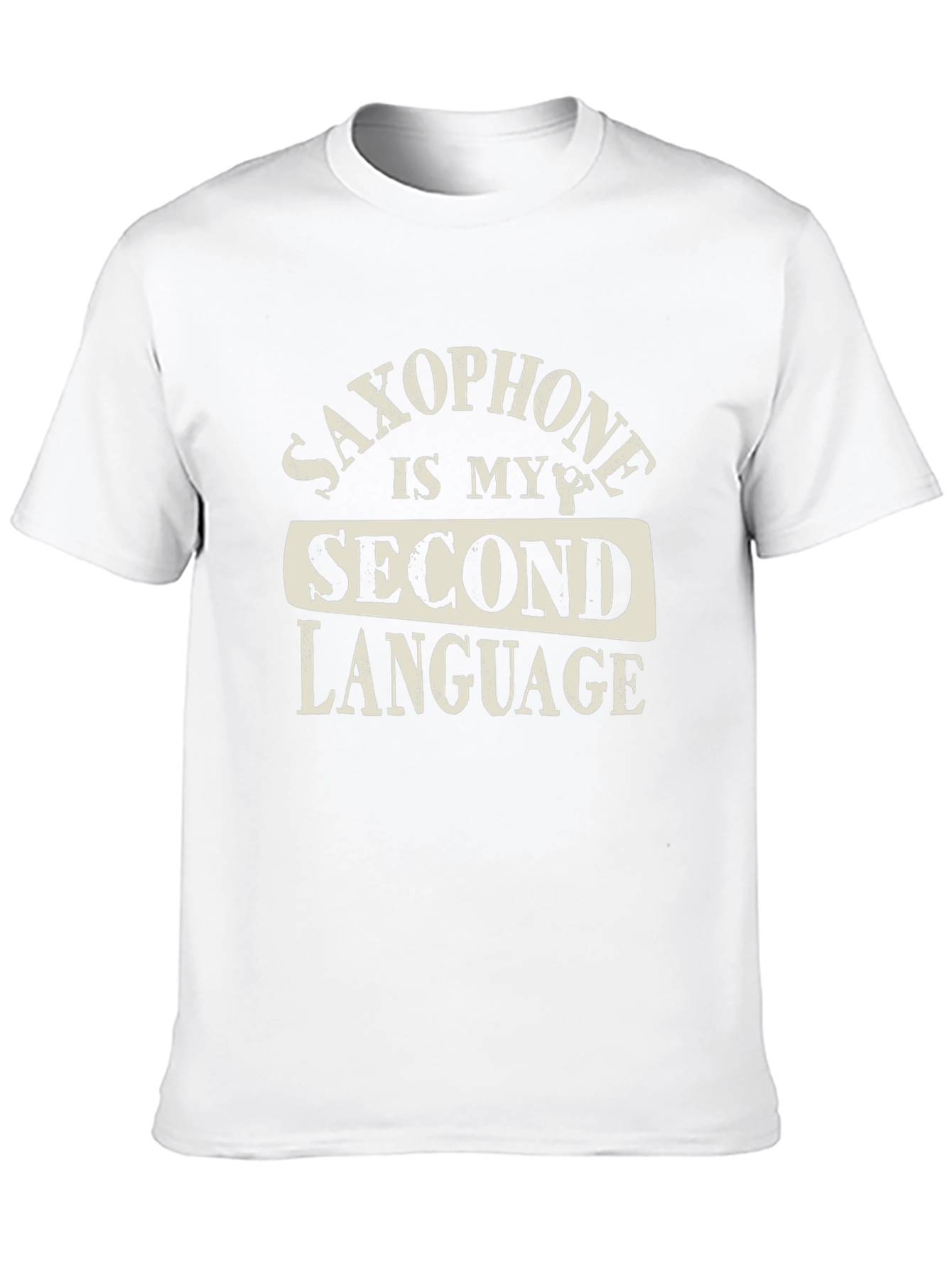 Saxophone is My Second Language Graphic T-Shirt