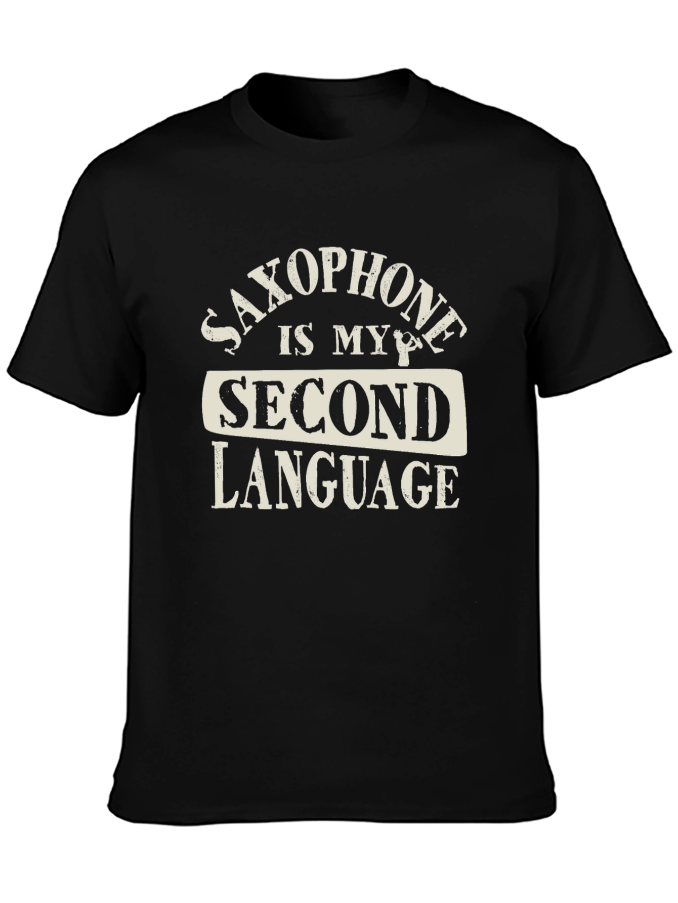 Saxophone is My Second Language Graphic T-Shirt