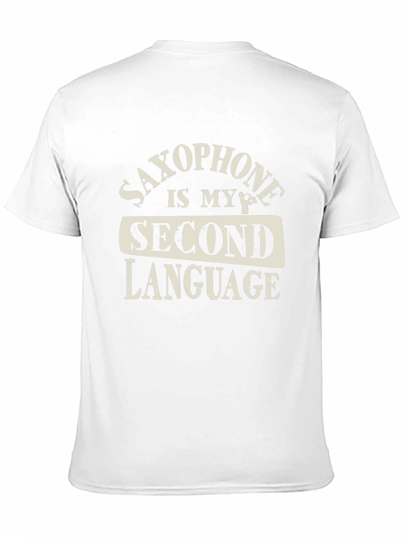 Saxophone is My Second Language Graphic T-Shirt