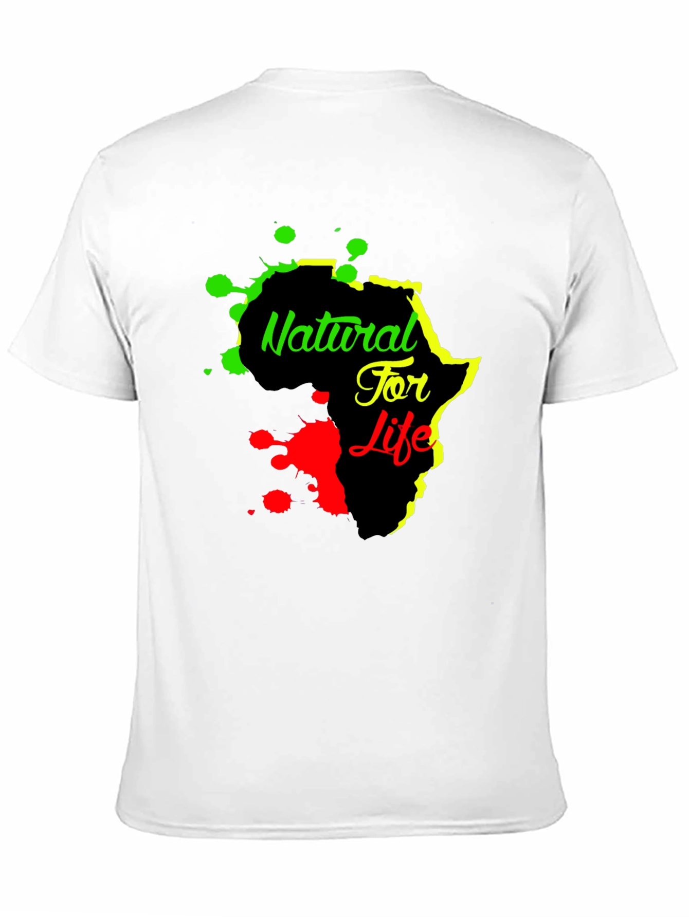 Natural For Life Africa Graphic Print Black T-Shirt