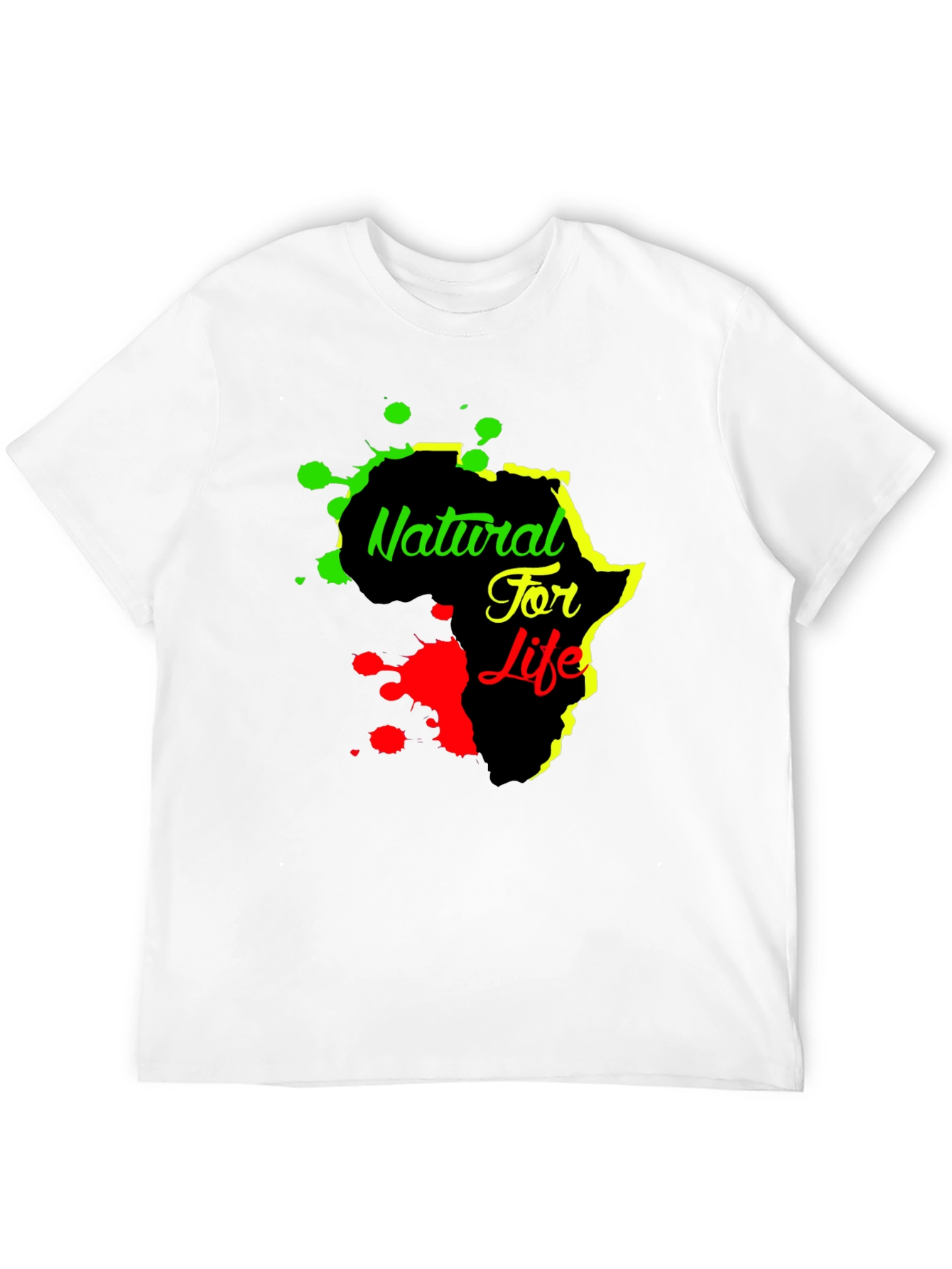 Natural For Life Africa Graphic Print Black T-Shirt