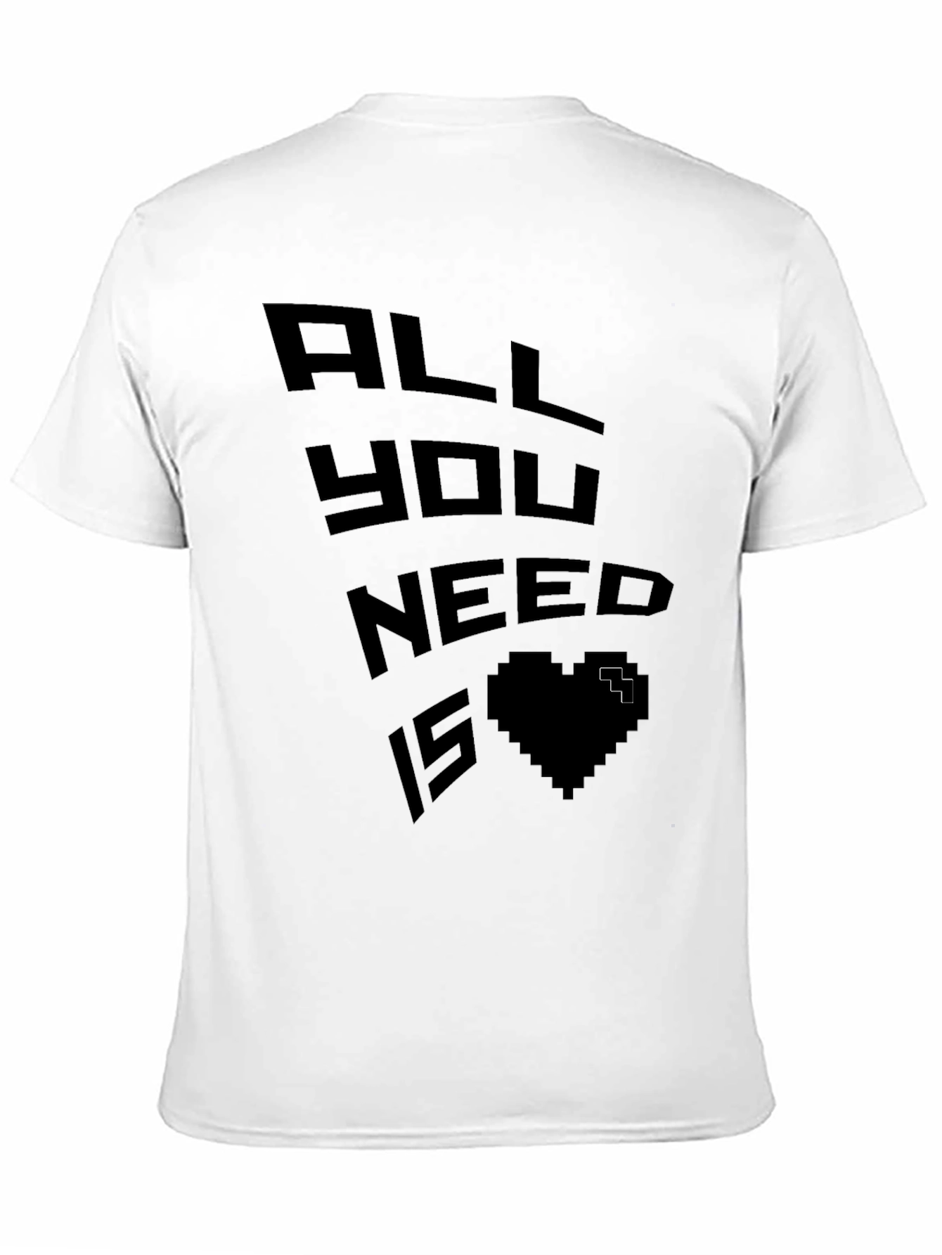 Pixel Heart Graphic Tee - Gamer Love Shirt