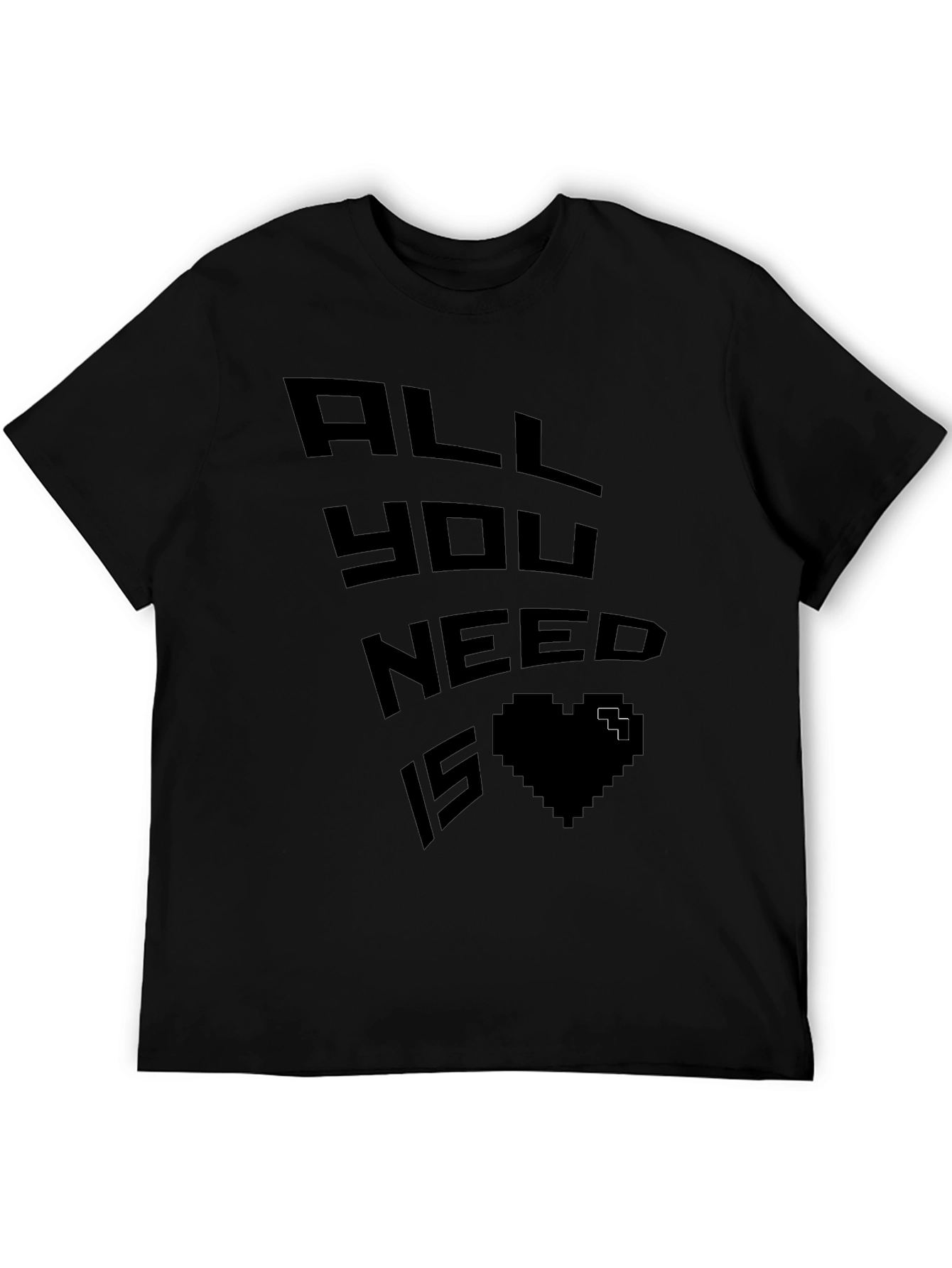 Pixel Heart Graphic Tee - Gamer Love Shirt