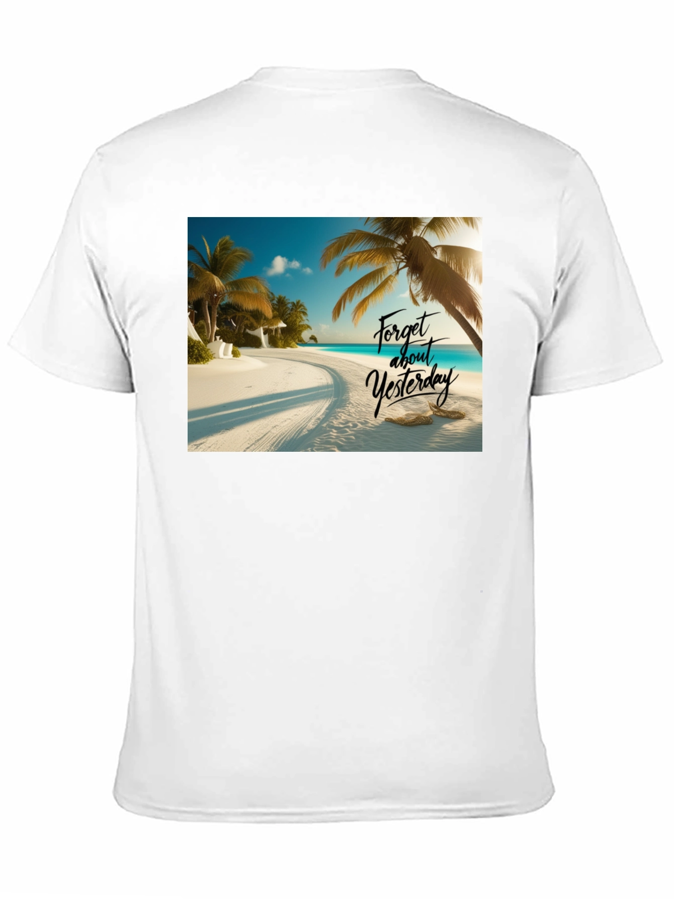 Beach Vibes Black T-Shirt - Forget Yesterday