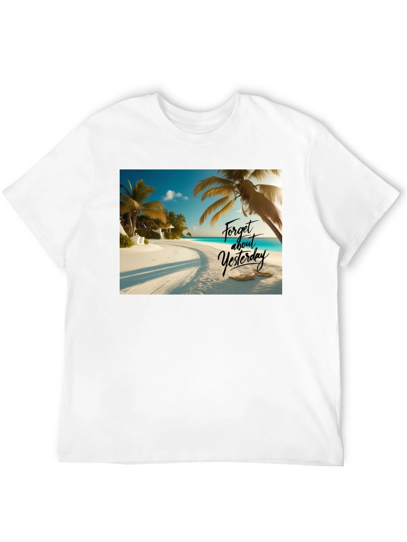 Beach Vibes Black T-Shirt - Forget Yesterday