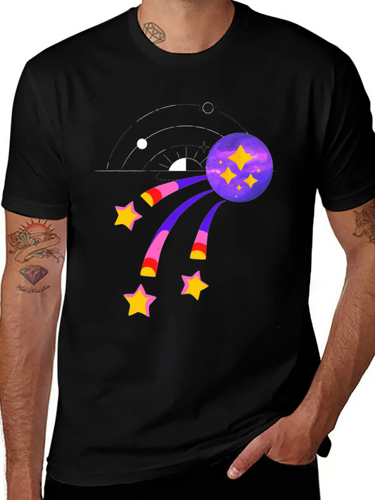 3 METEOR Basic Graphic T-Shirt – Daily Comfort In Soft Cotton