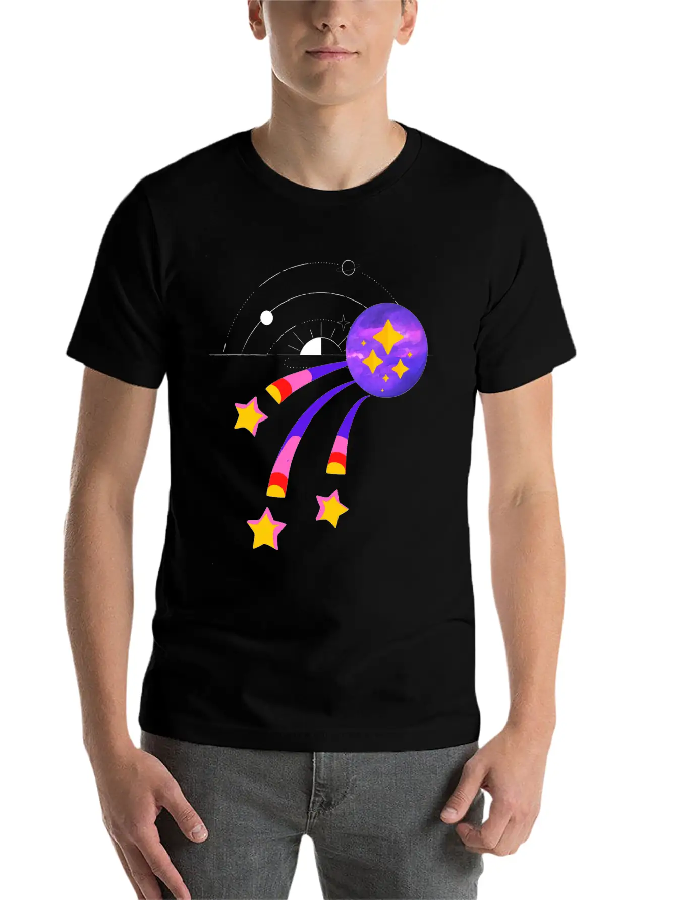 3 METEOR Basic Graphic T-Shirt – Daily Comfort In Soft Cotton