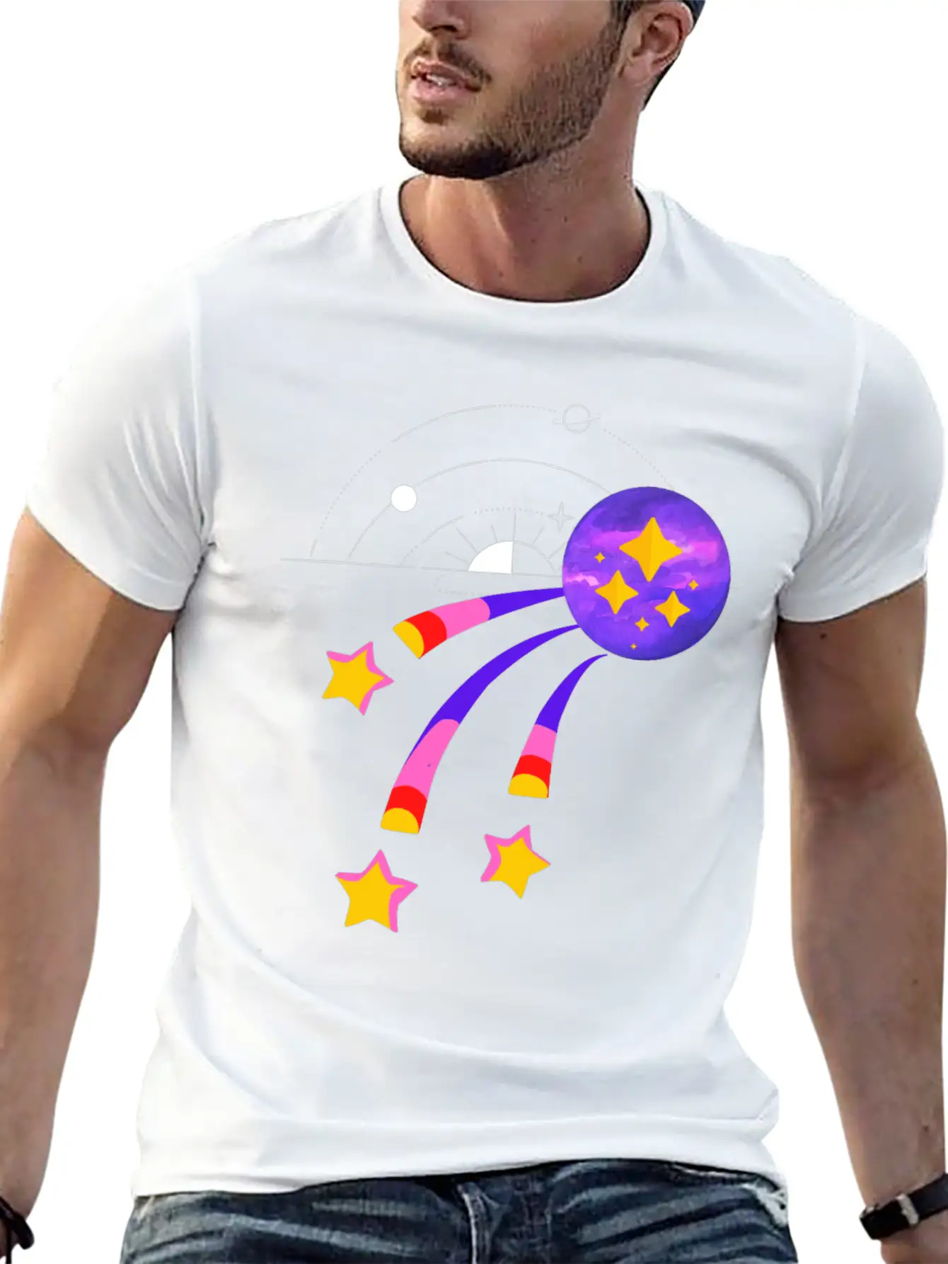 3 METEOR Basic Graphic T-Shirt – Daily Comfort In Soft Cotton