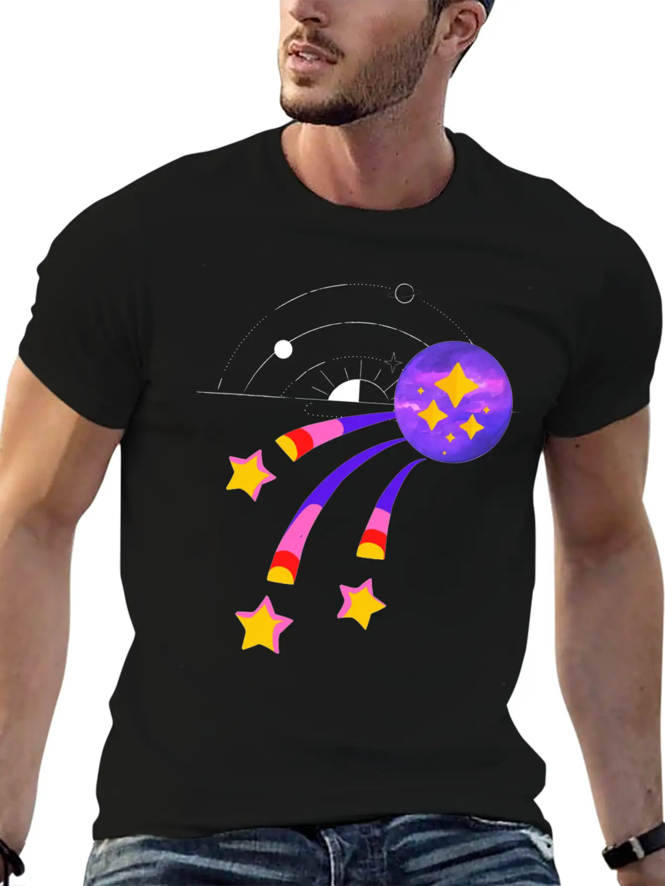 3 METEOR Basic Graphic T-Shirt – Daily Comfort In Soft Cotton