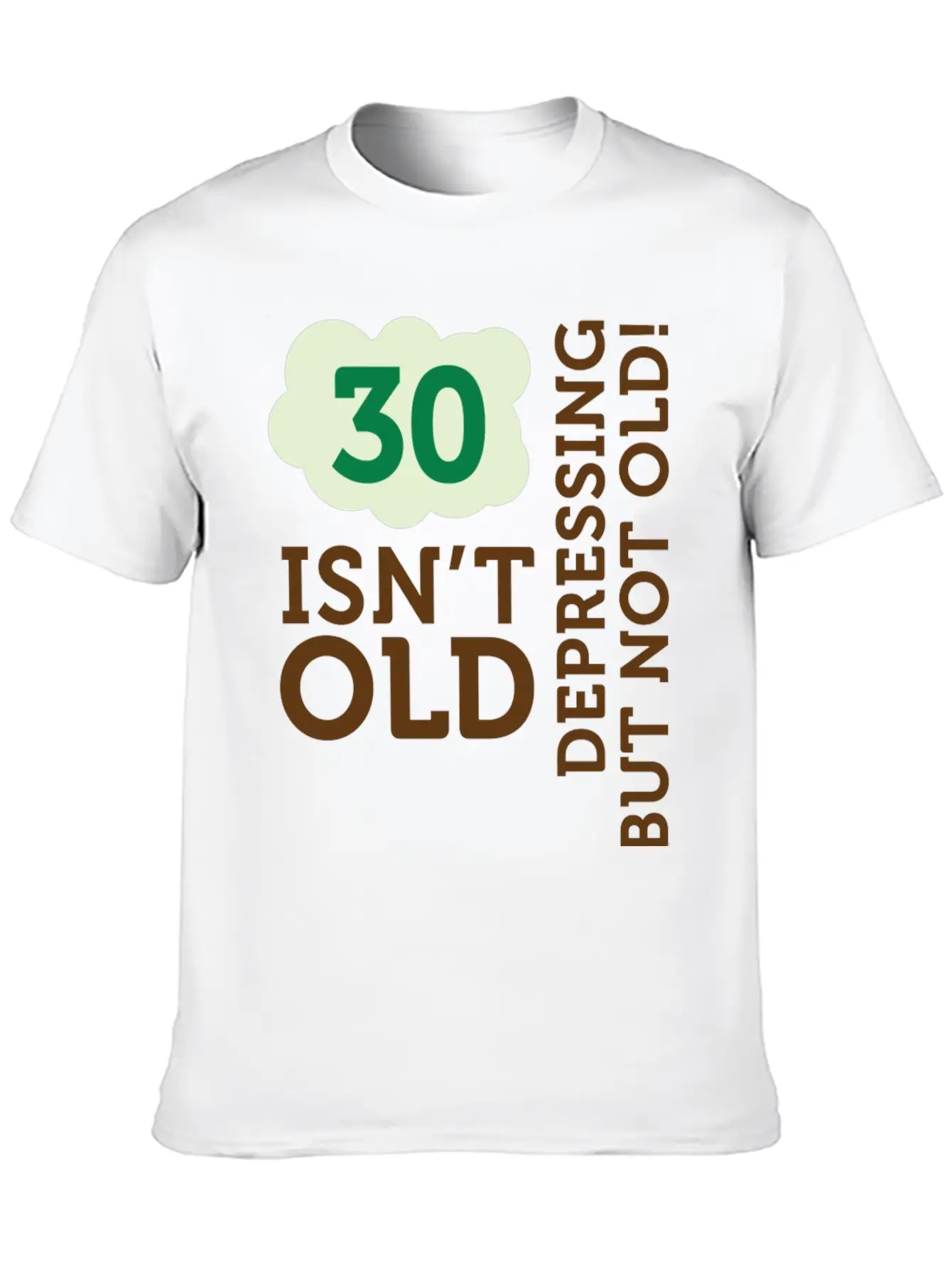 30 Is Not Old. Depressing, But Not Old! Unisex Casual T-Shirt – Clean Design For Daily Comfort