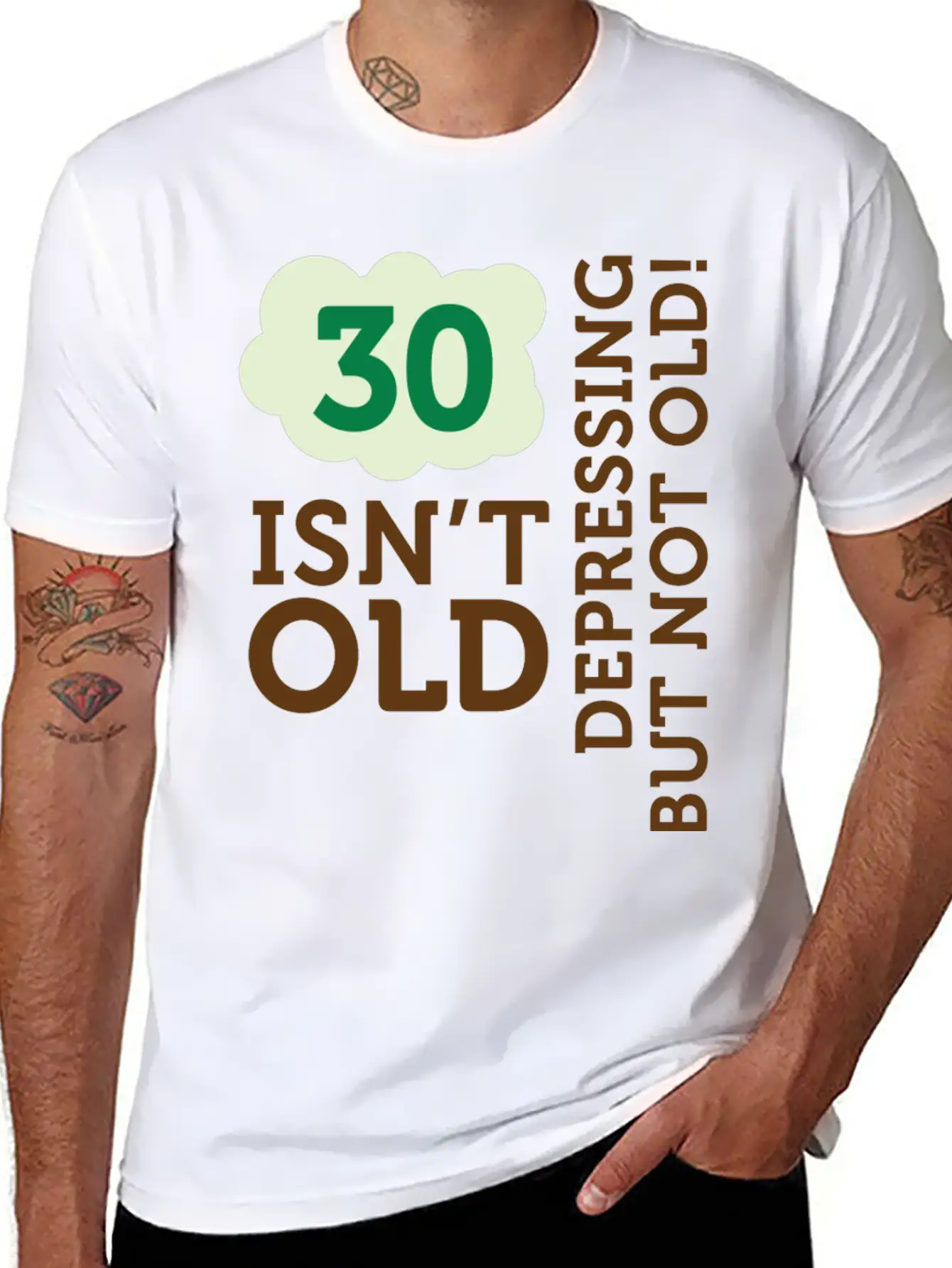 30 Is Not Old. Depressing, But Not Old! Unisex Casual T-Shirt – Clean Design For Daily Comfort